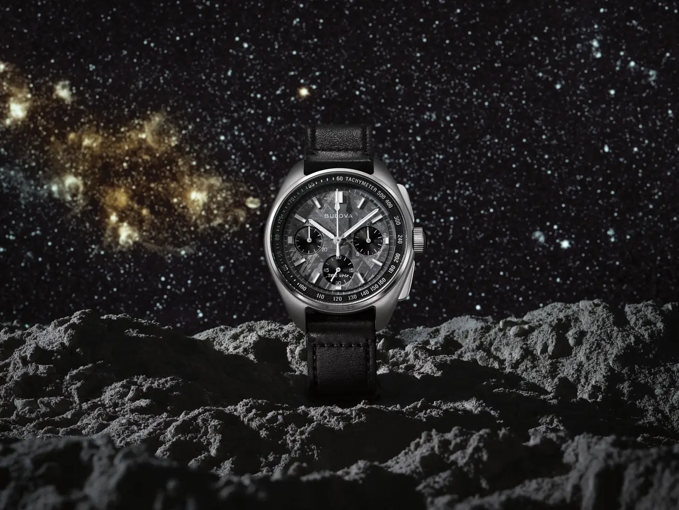 Bulova Lunar Pilot Meteorite Limited Edition. Kosmiczny zegarek z tarczą z meteorytu