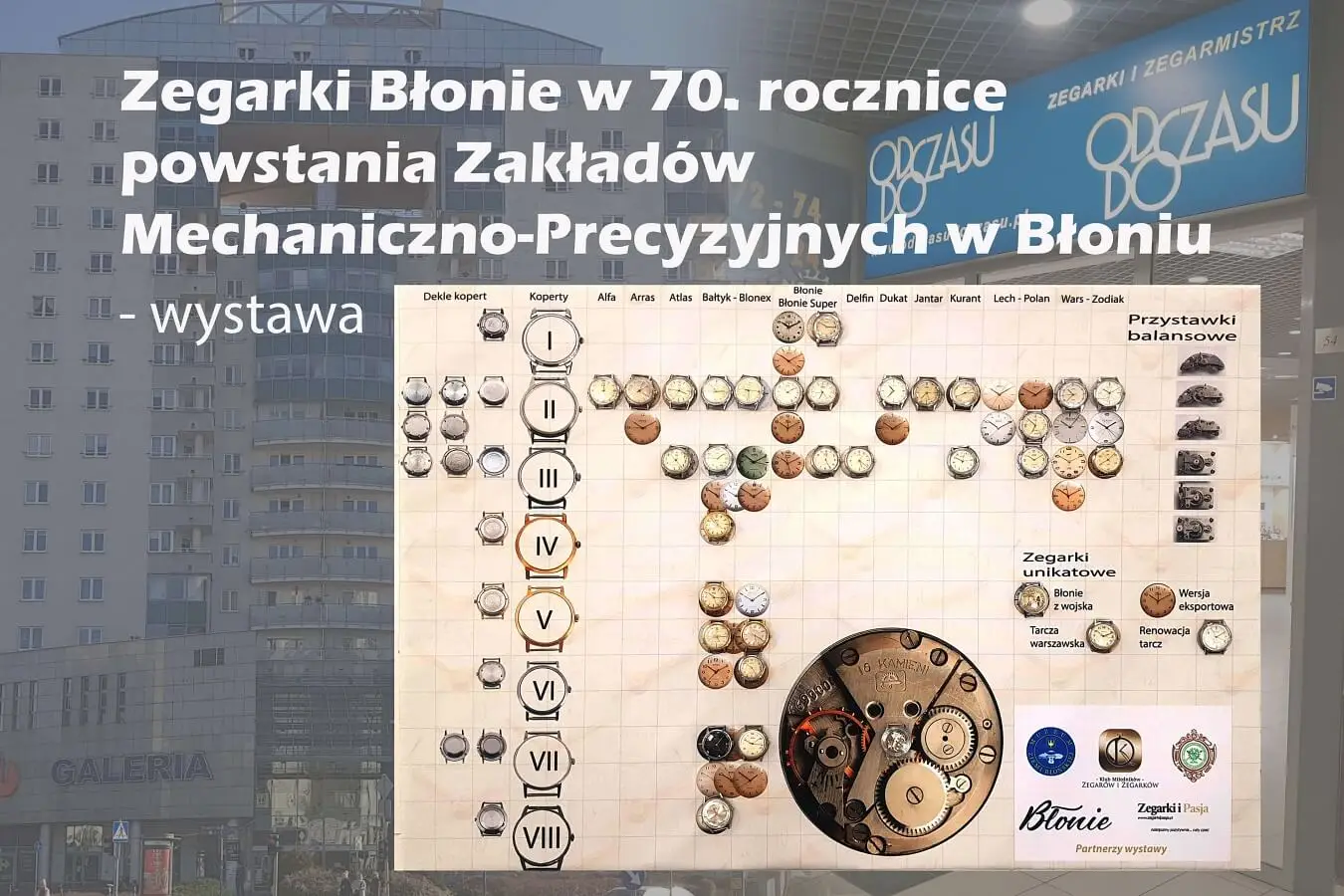 Wystawa „Zegarki Błonie w 70. rocznicę powstania Zakładów Mechaniczno-Precyzyjnych w Błoniu”