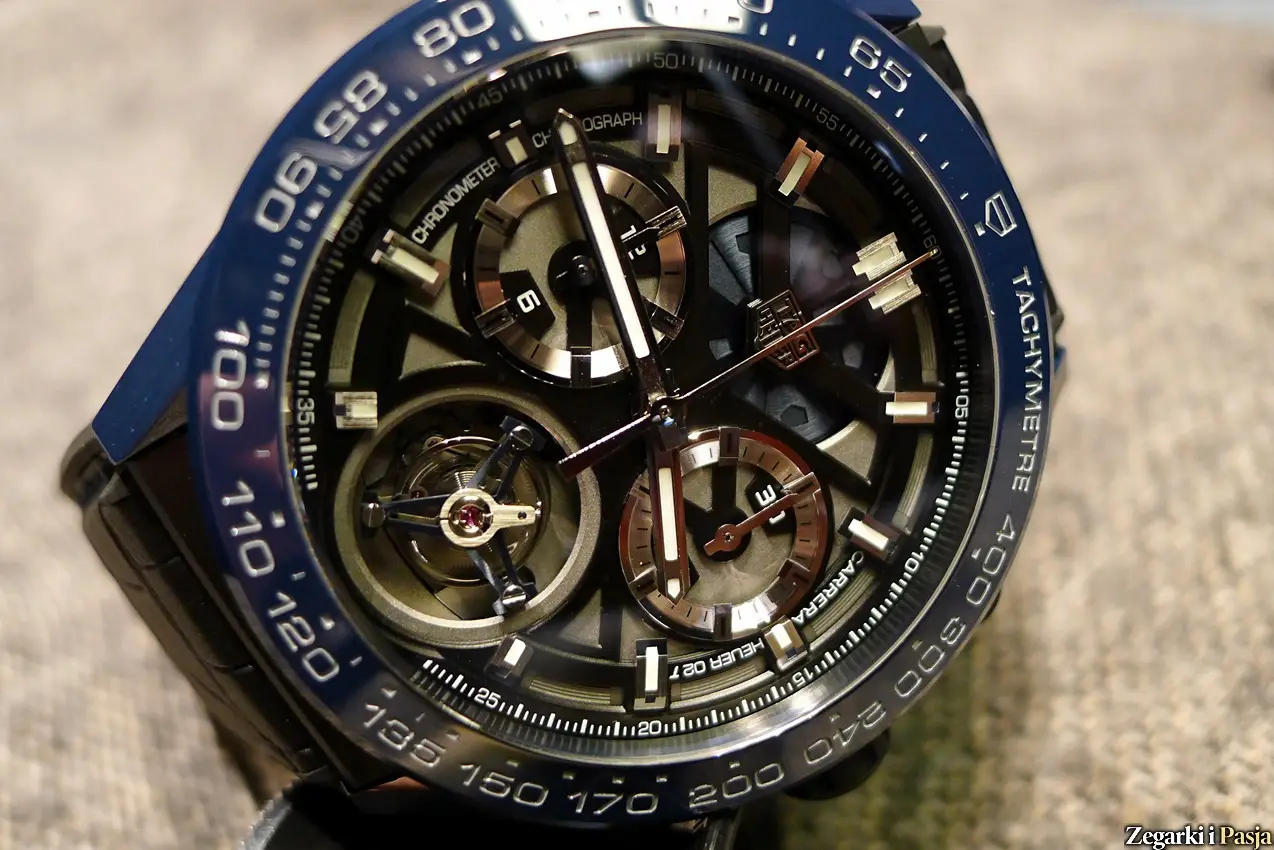 TAG Heuer Carrera “Tête de Vipère” Chronograph Tourbillon Chronometer (Basel 2018, zdjęcia live)