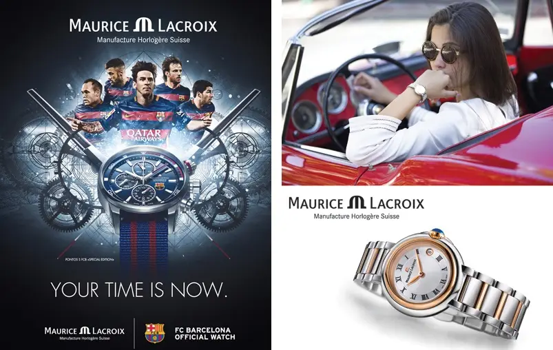 Reklamy zegarków Maurice Lacroix