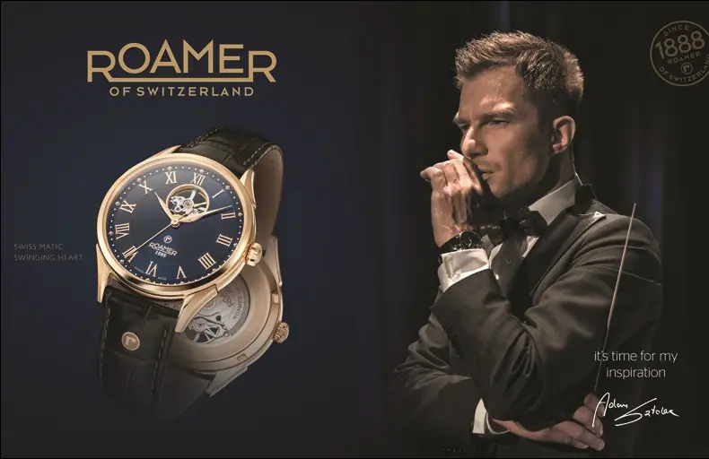 Reklama zegarków Roamer