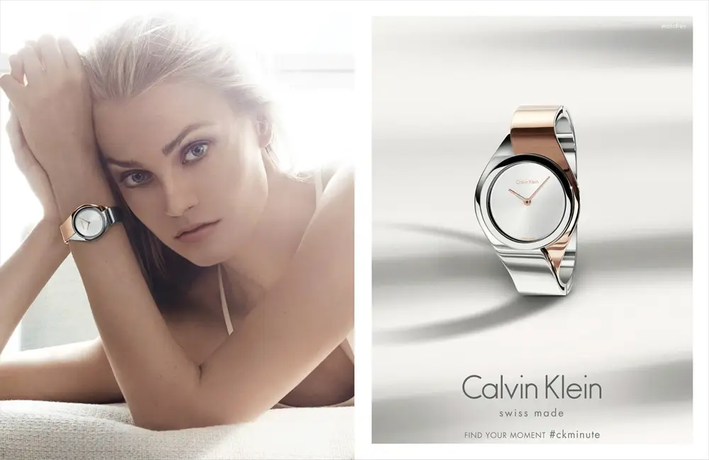 Anna Jagodzińska w kampanii reklamowej firmy Calvin Klein