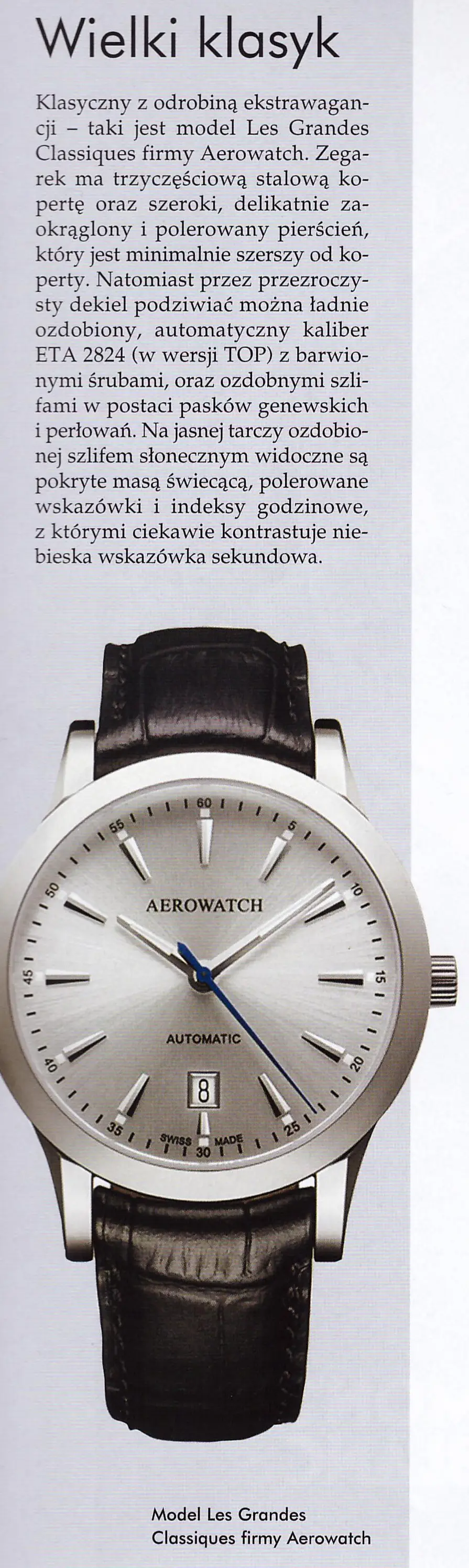 Aerowatch Słownictwo zawodowe, Zegarkiipasja.pl