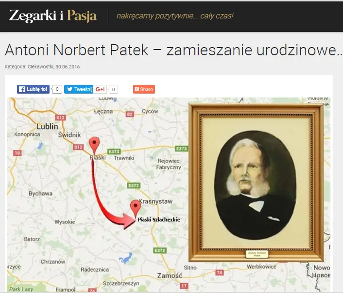 Antoni Norbert Patek – zamieszanie urodzinowe…