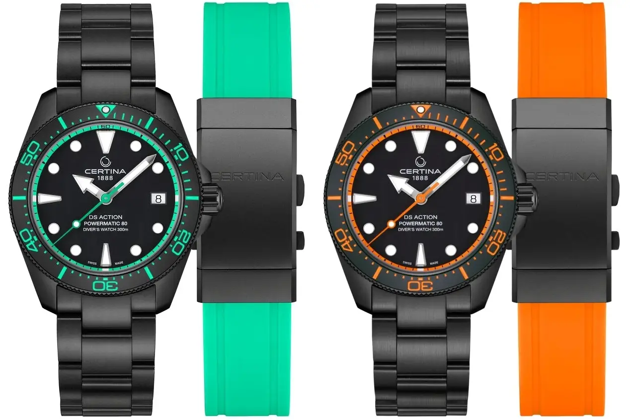 Certina DS Action Diver 38 mm oraz DS Action Chrono