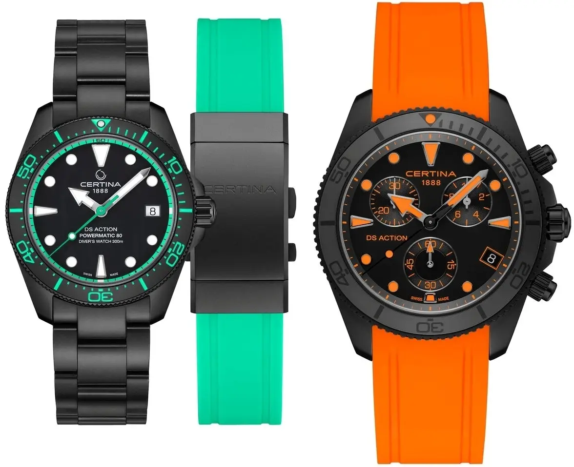 Certina DS Action Diver 38 mm oraz DS Action Chrono