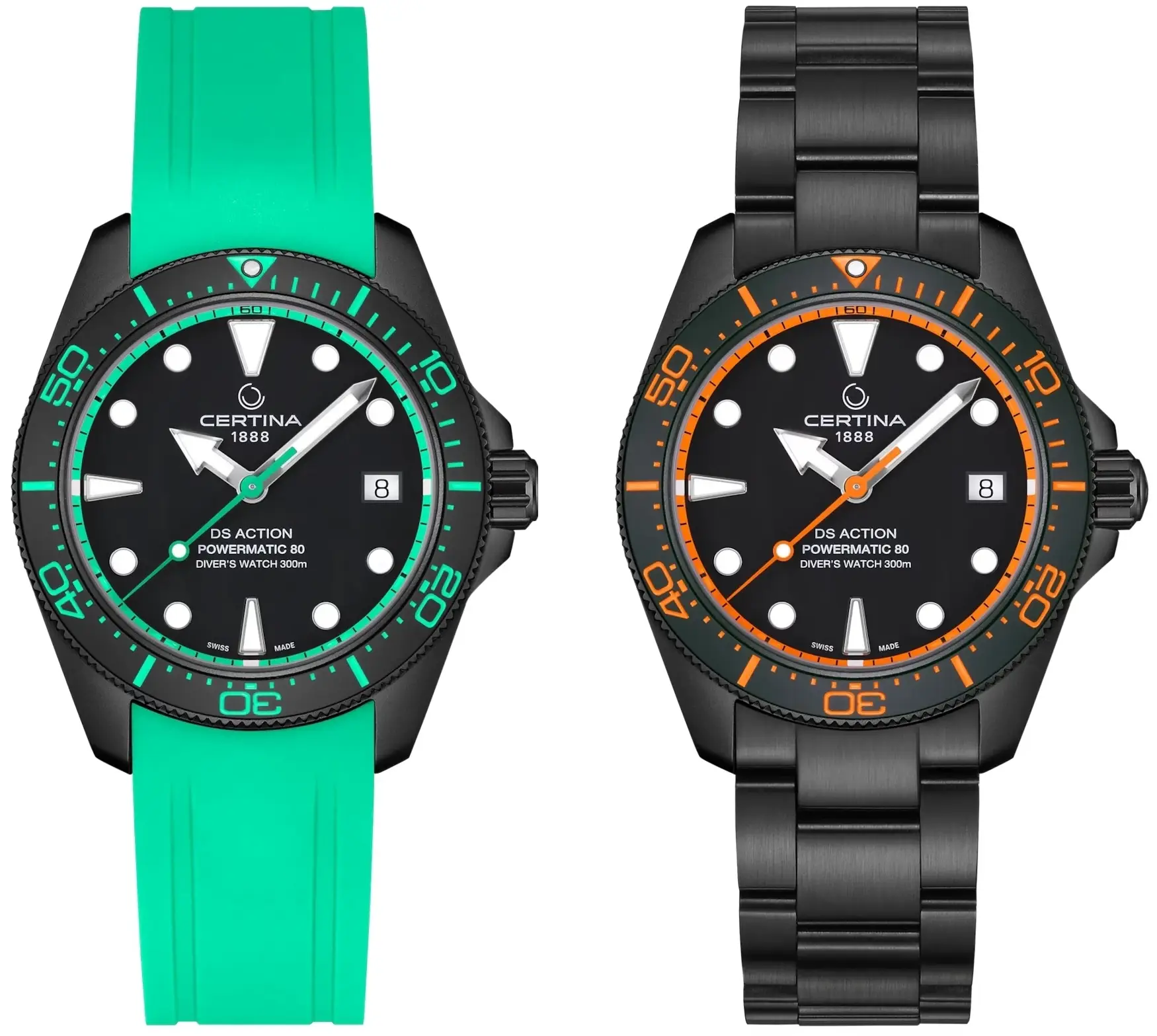 Certina DS Action Diver 38 mm oraz DS Action Chrono