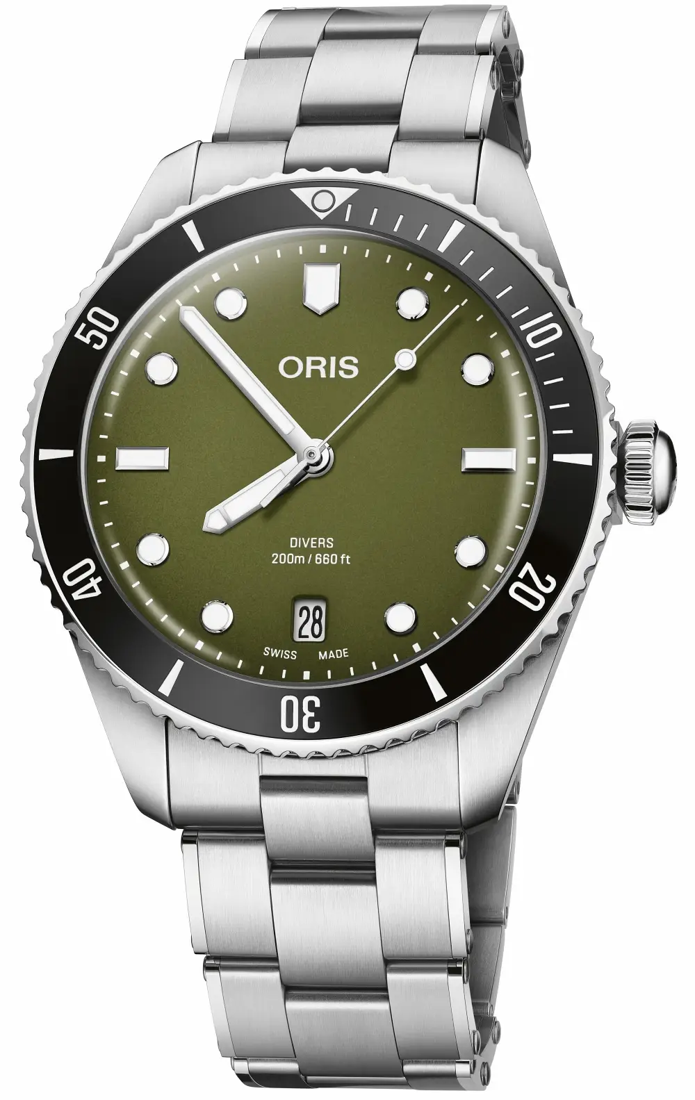 Oris Divers Date. Popularny “diver” z tarczą w kolorze oliwkowym