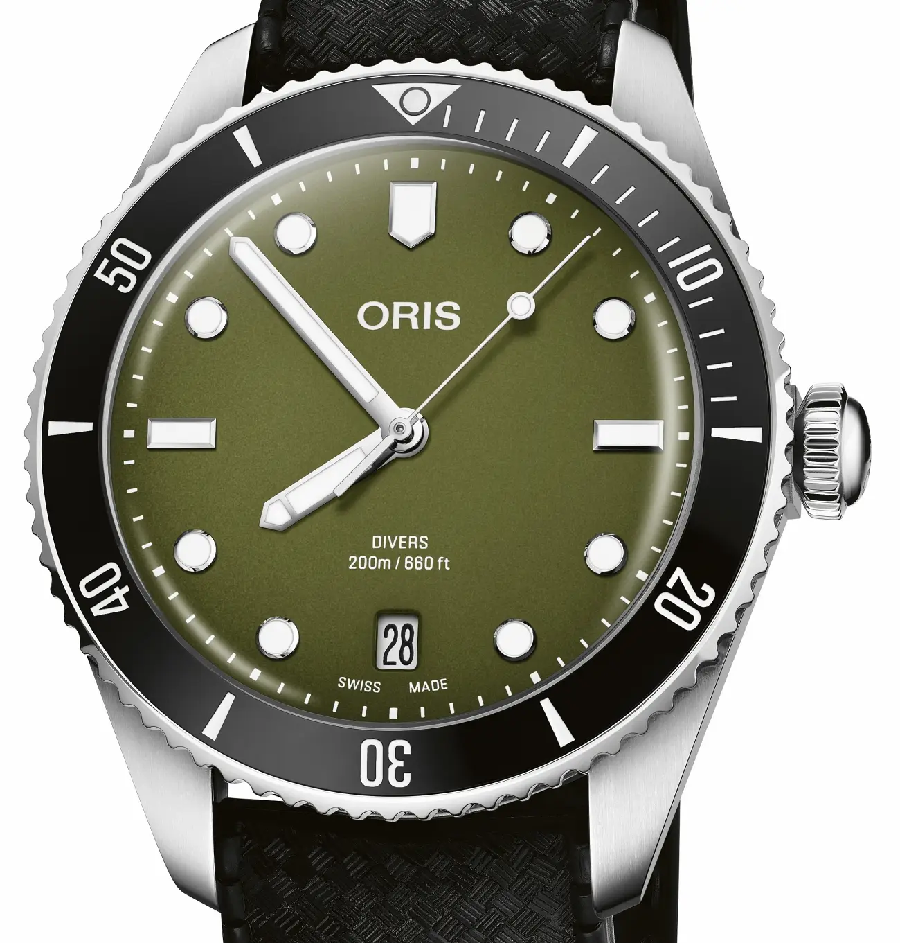 Oris Divers Date. Popularny “diver” z tarczą w kolorze oliwkowym
