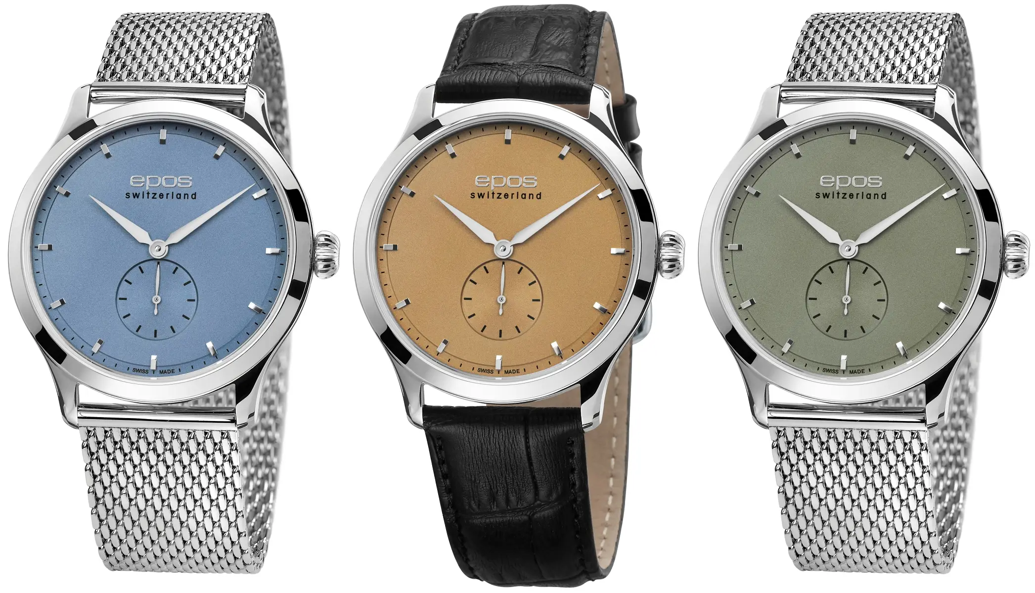 Epos Timeless 3408. Nowe kolory tarcz, ten sam ultra-płaski zegarek mechaniczny