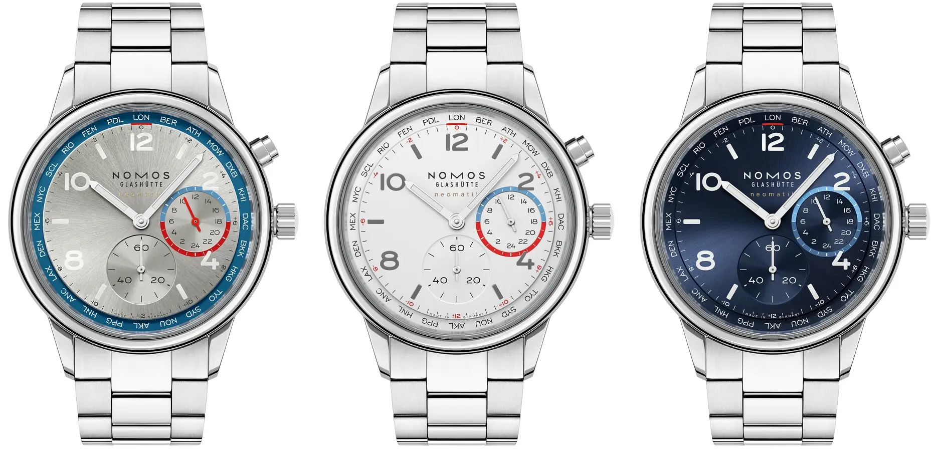 Nomos Club Sport neomatik Worldtimer.