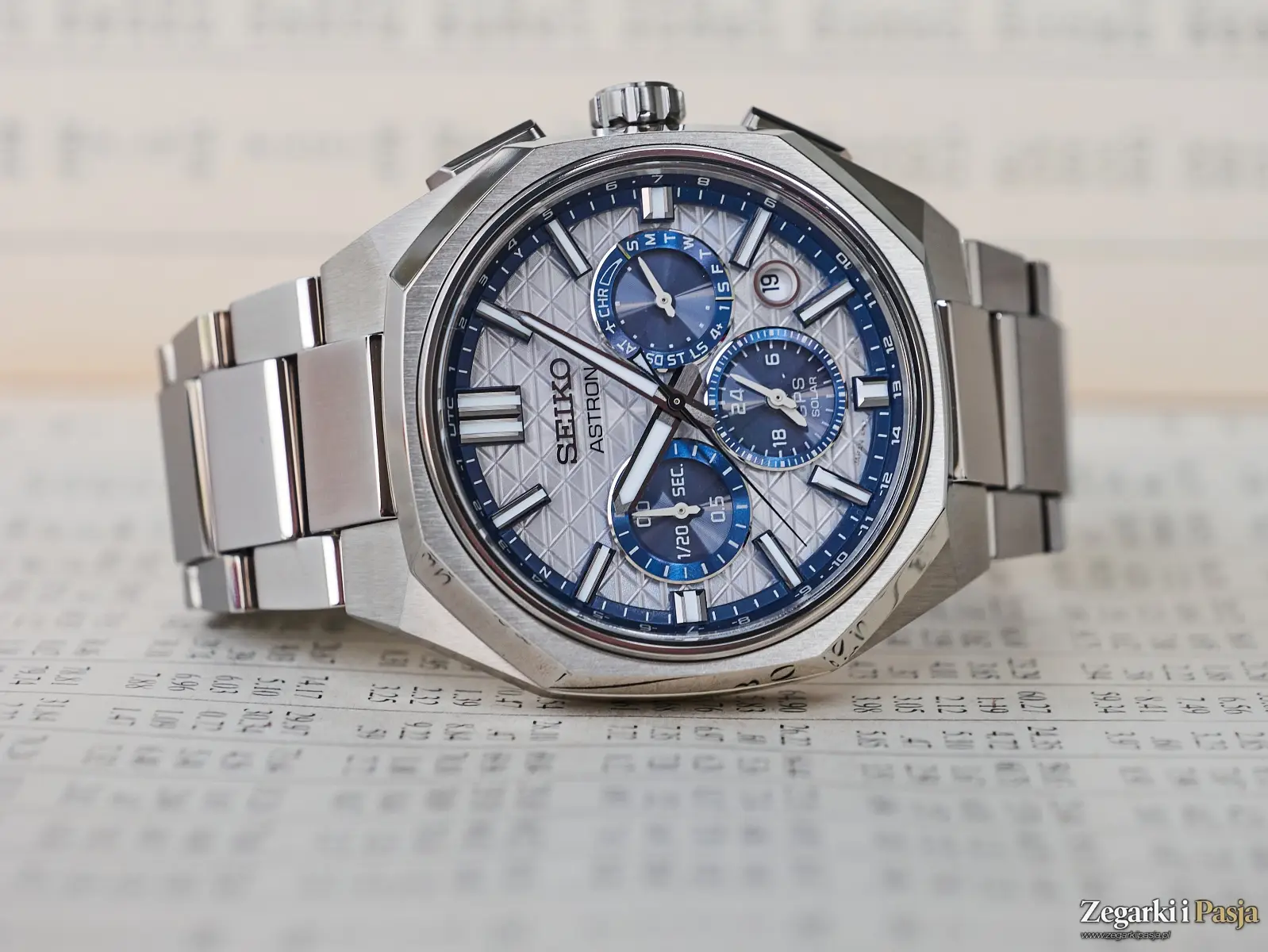 Recenzja: Seiko Astron GPS Solar Dual-Time Chronograph HAB004