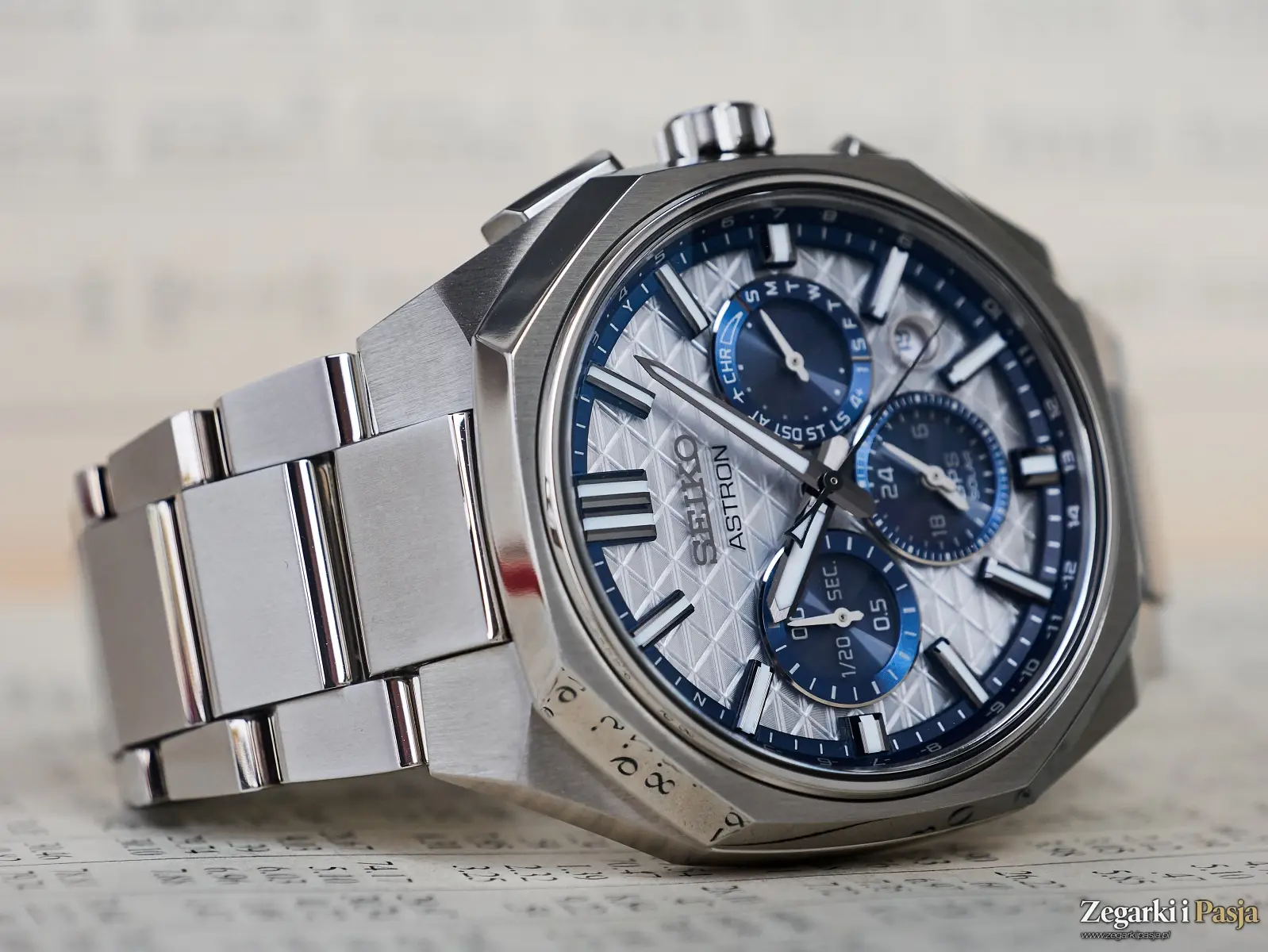 Recenzja: Seiko Astron GPS Solar Dual-Time Chronograph HAB004
