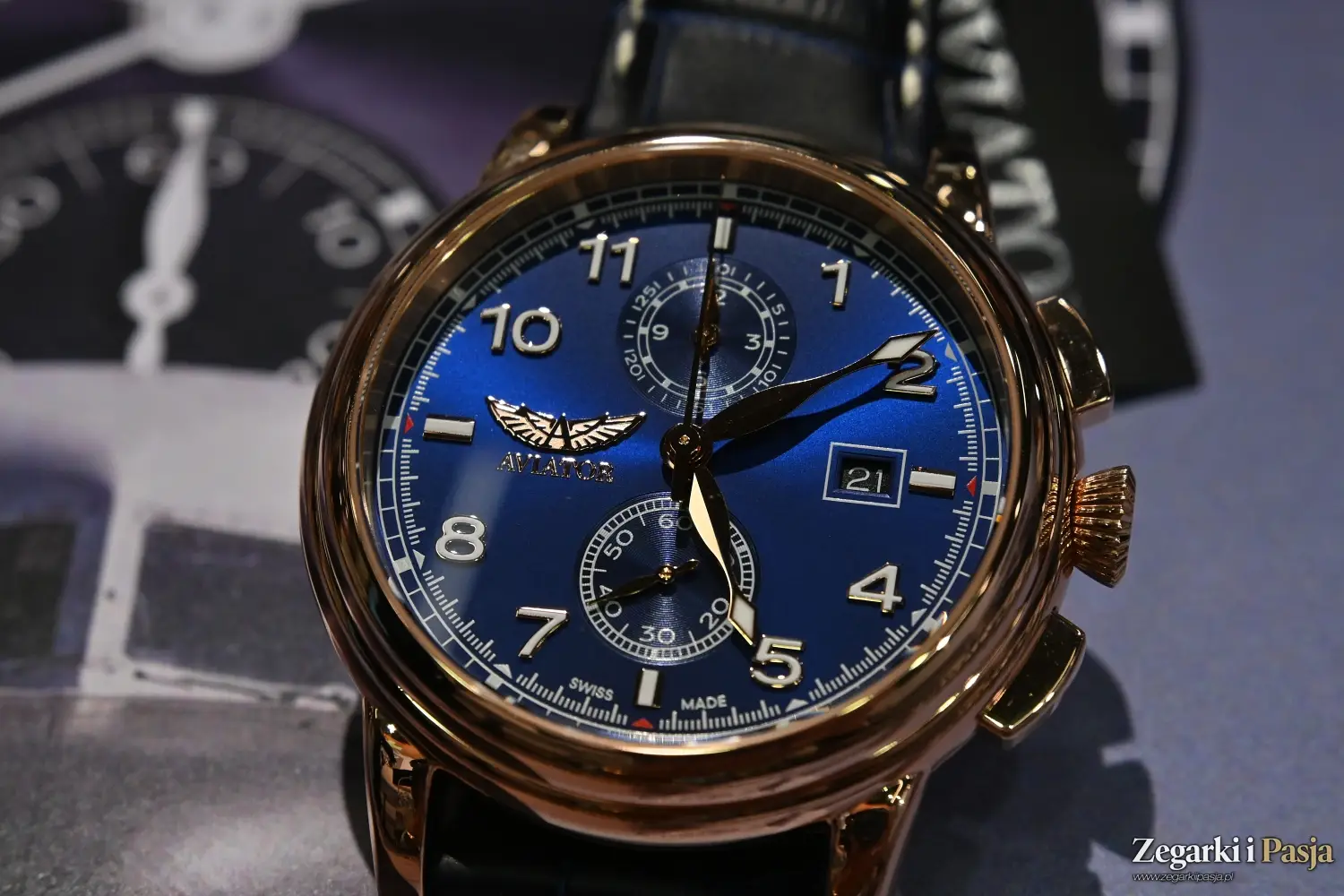 Aviator Swiss Made Douglas DC3 Chronograph Quartz