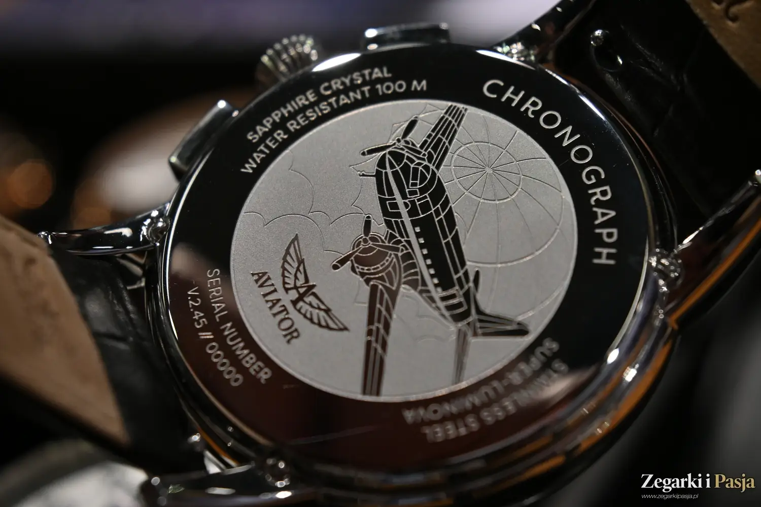 Aviator Swiss Made Douglas DC3 Chronograph Quartz