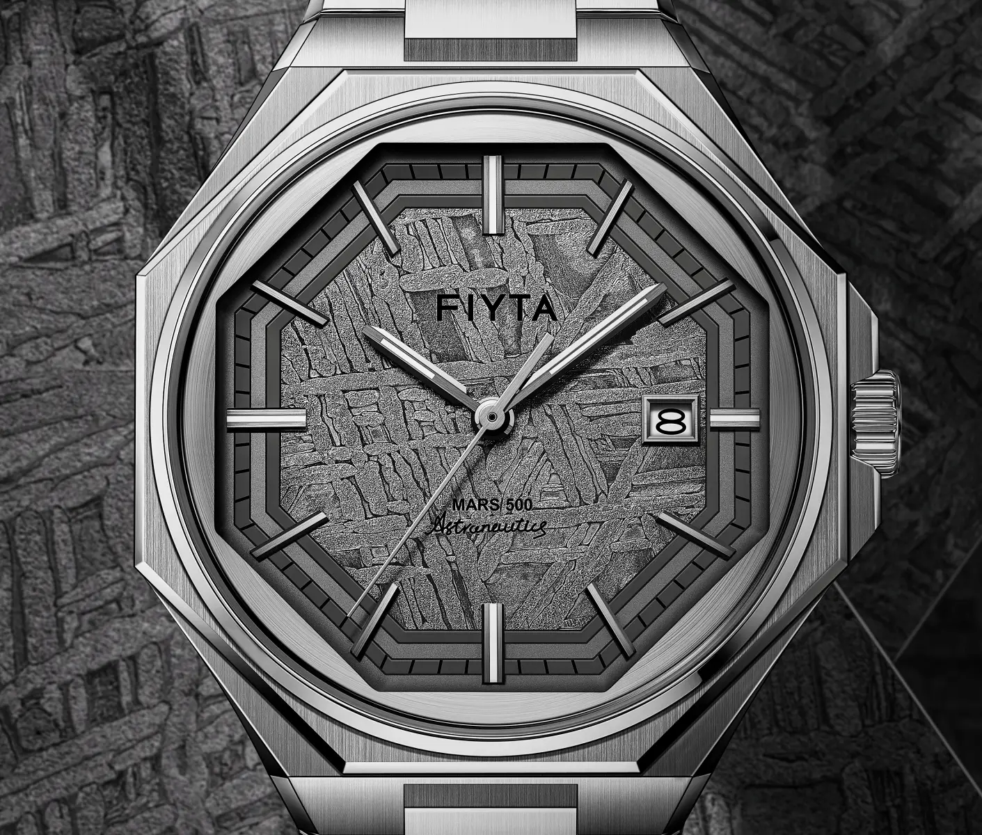FIYTA Space Collection "Mars-500" Chinese Meteorite Edition Watch GA880007.WHW
