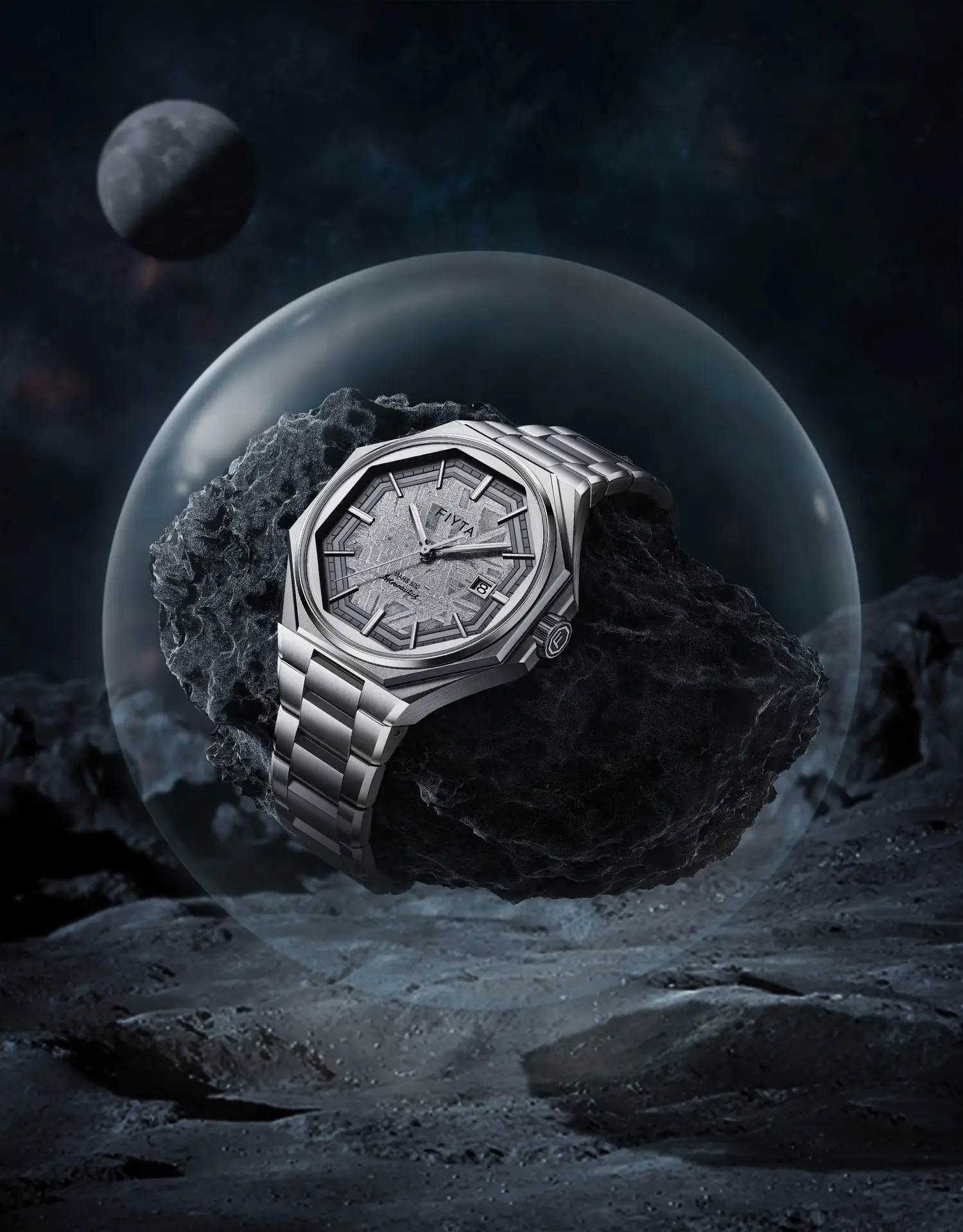 FIYTA Space Collection "Mars-500" Chinese Meteorite Edition Watch GA880007.WHW