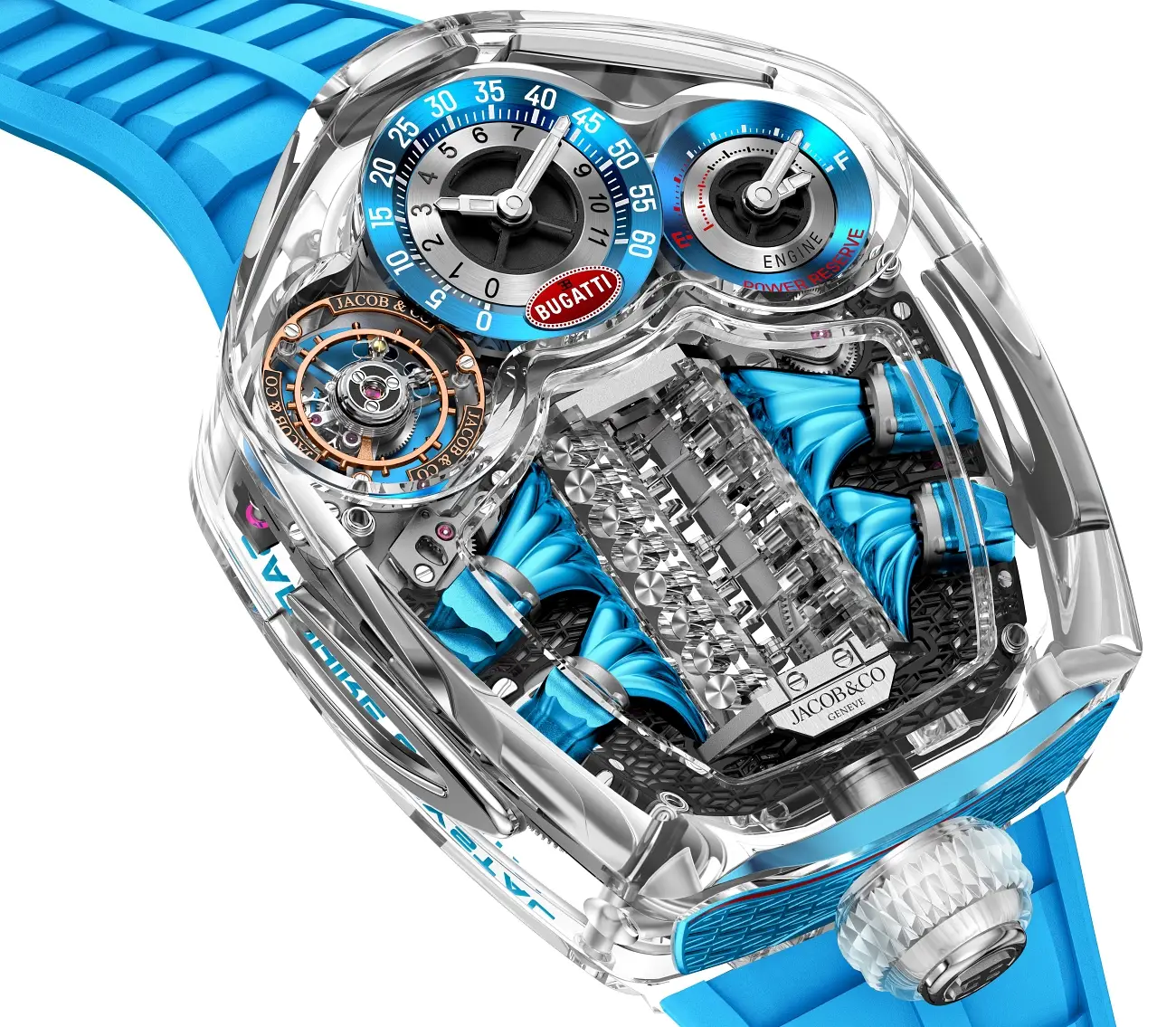 Jacob & Co. Bugatti Tourbillon Sapphire Crystal