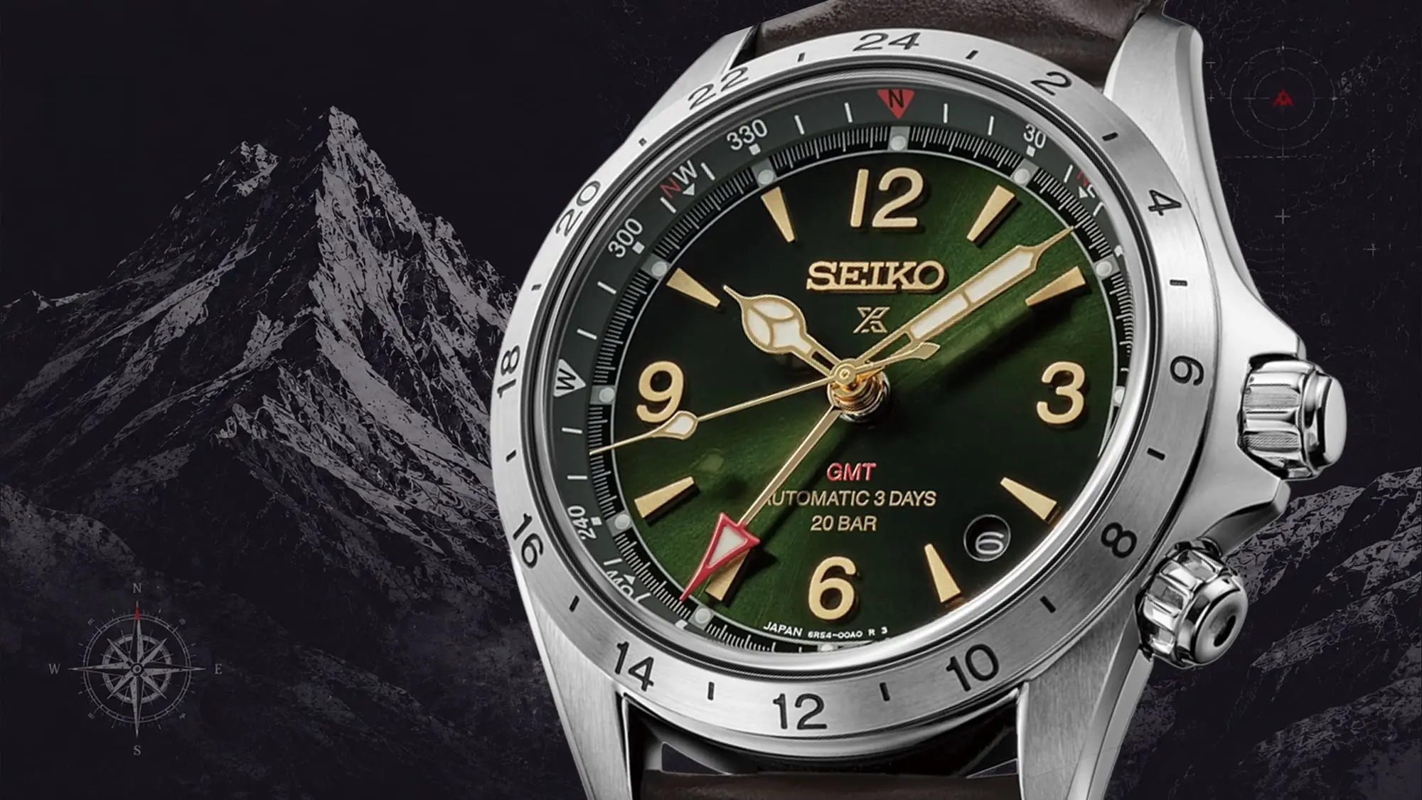 Seiko Prospex Alpinist Automatic GMT. 