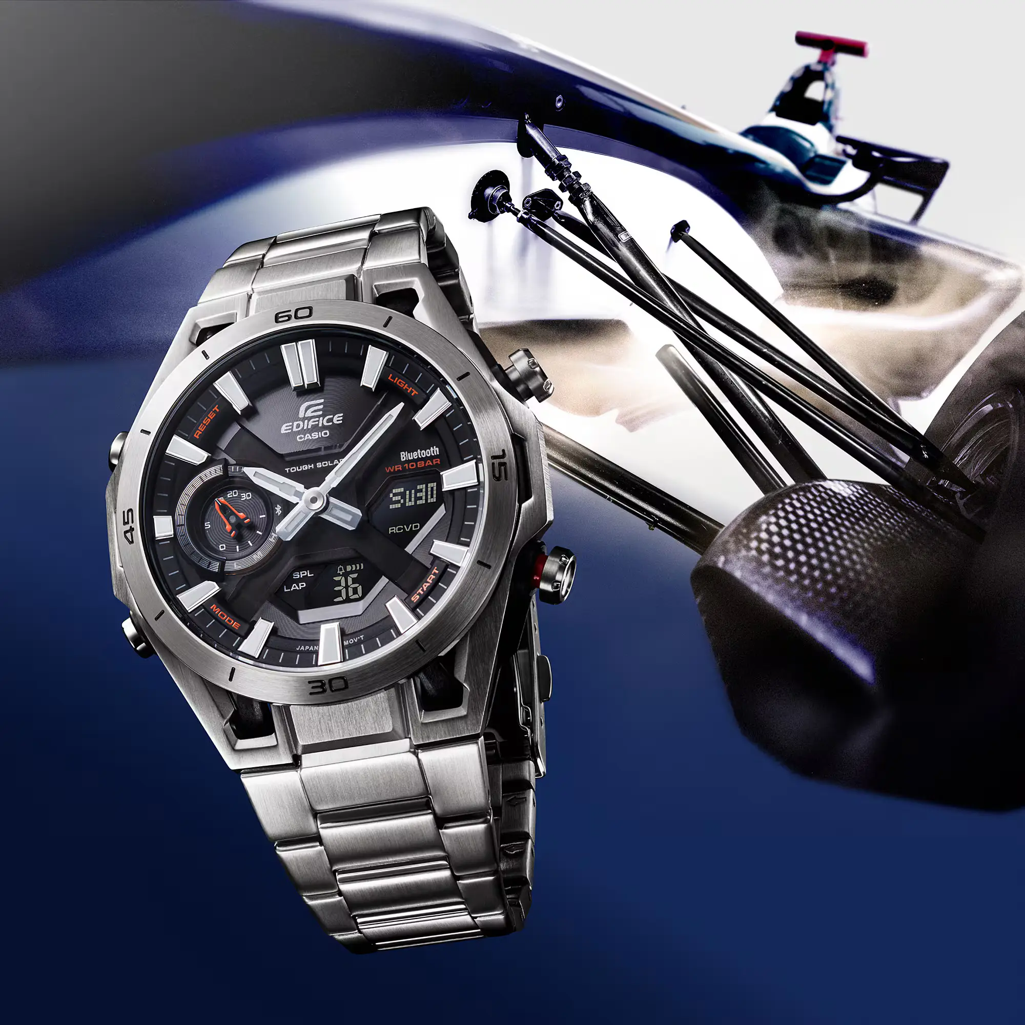 Edifice ECB-2300 Sospensione. Sportowy design i rozbudowana funkcjonalność