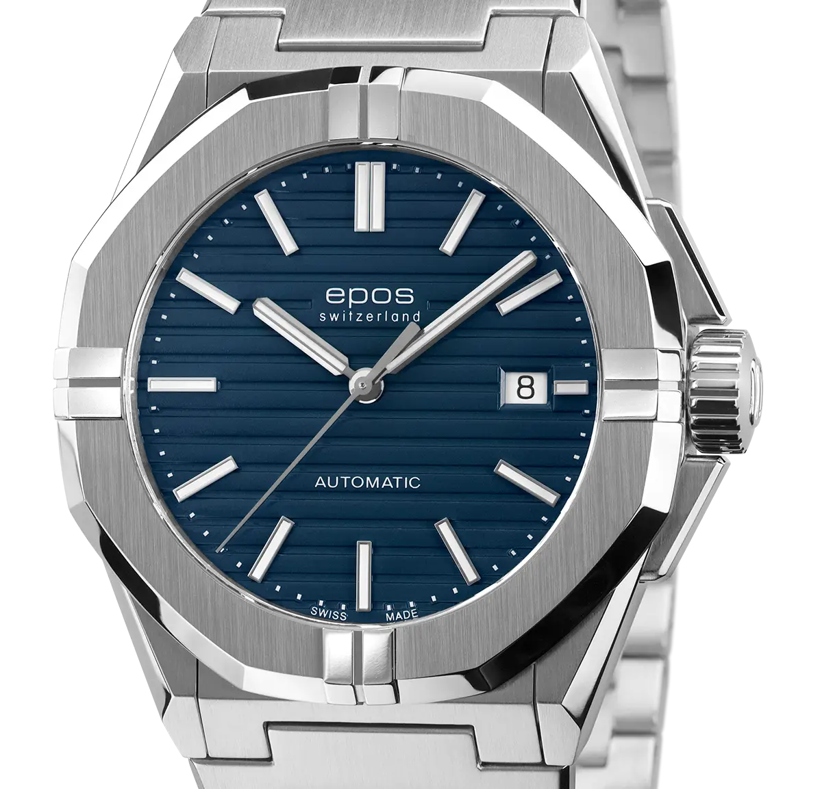 Epos Sport 3506.Sportowo-elegancki zegarek ze zintegrowaną bransoletą