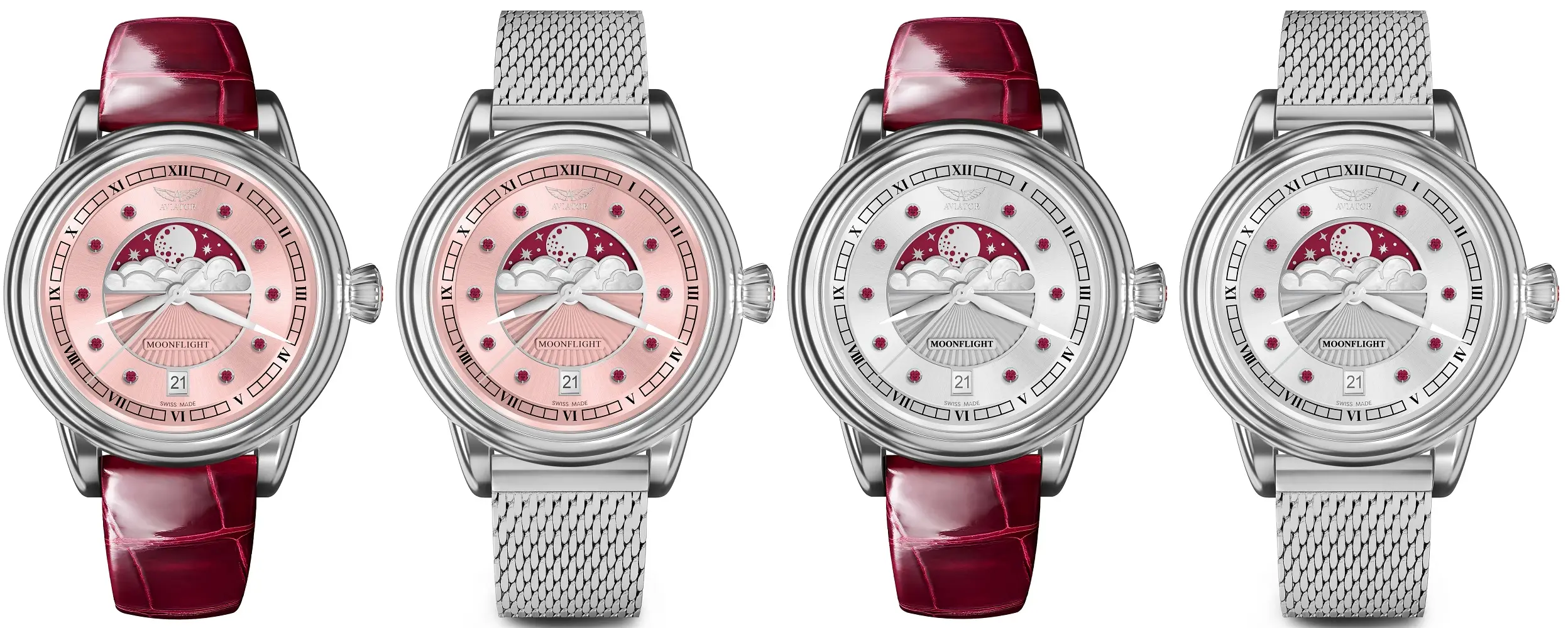 Aviator Swiss Made MoonFlight Gemstone Edition. Esencja elegancji Art Deco