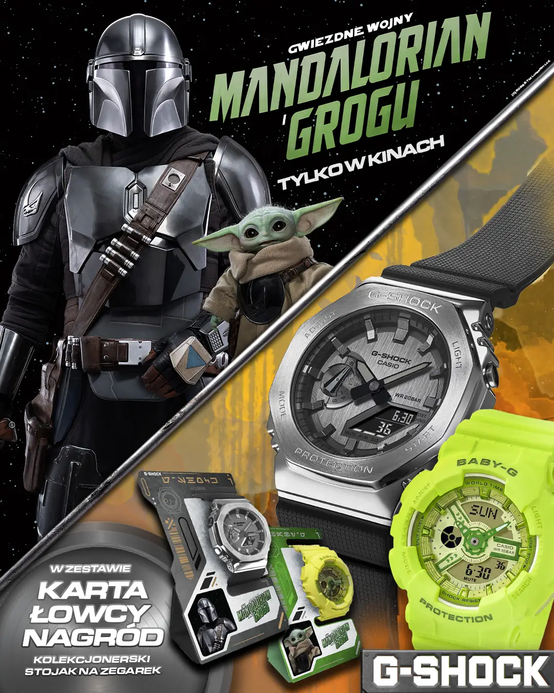 Zegarki G-SHOCK x Star Wars - Mandalorian i Grogu. „This is the way”!