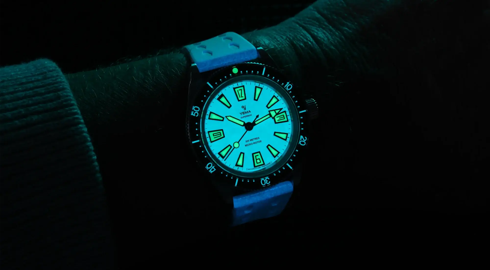 Yema Superman Skin Diver Slim Full Lume CMM.20 Limited Edition.