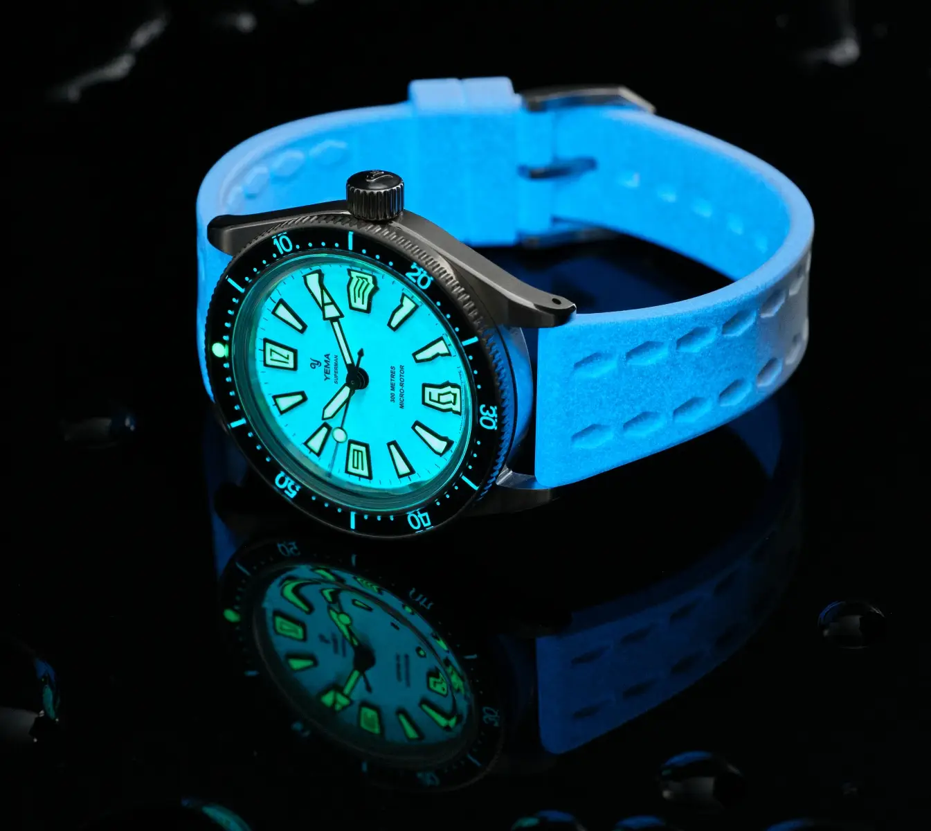 Yema Superman Skin Diver Slim Full Lume CMM.20 Limited Edition.
