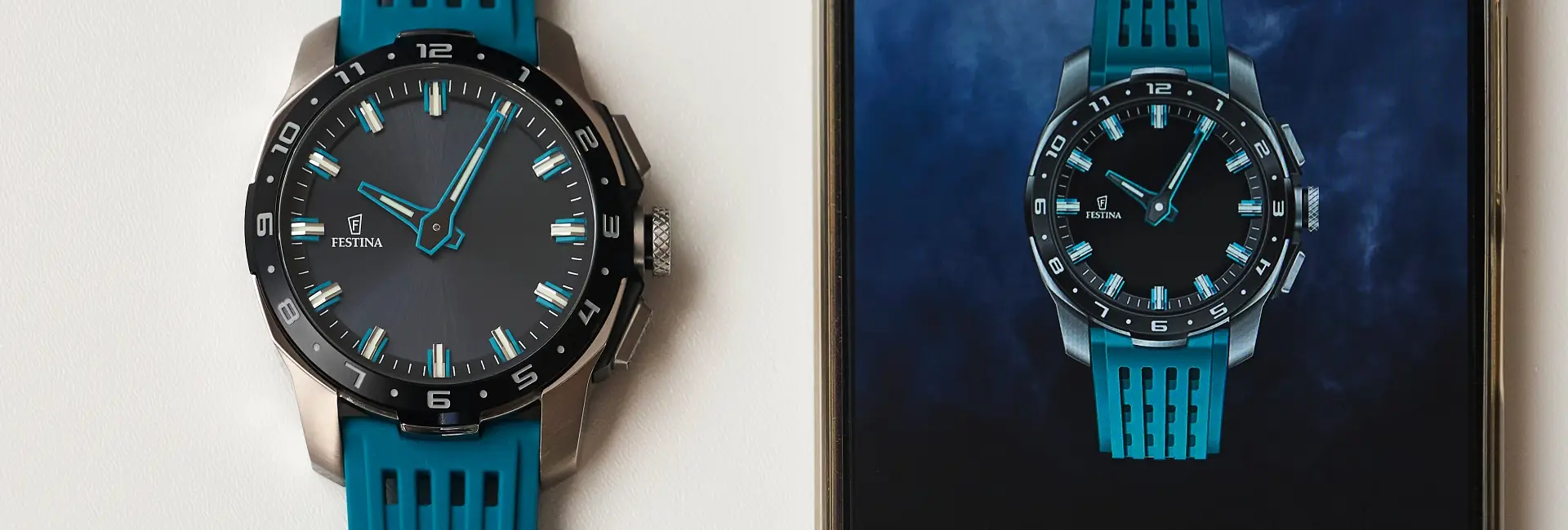 Hybrydowy zegarek na granicy światów