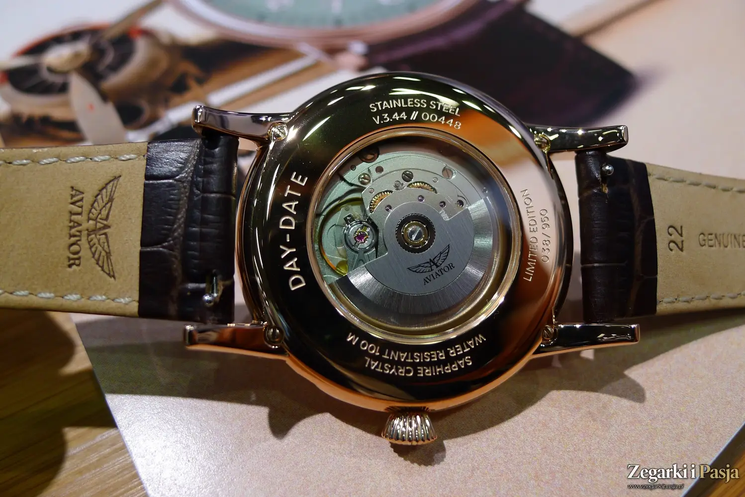 Aviator Swiss Made Douglas Day-Date 45