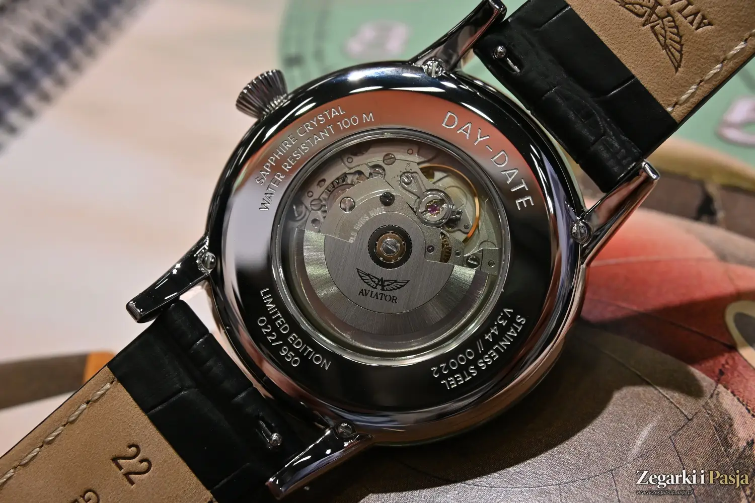 Aviator Swiss Made Douglas Day-Date 45