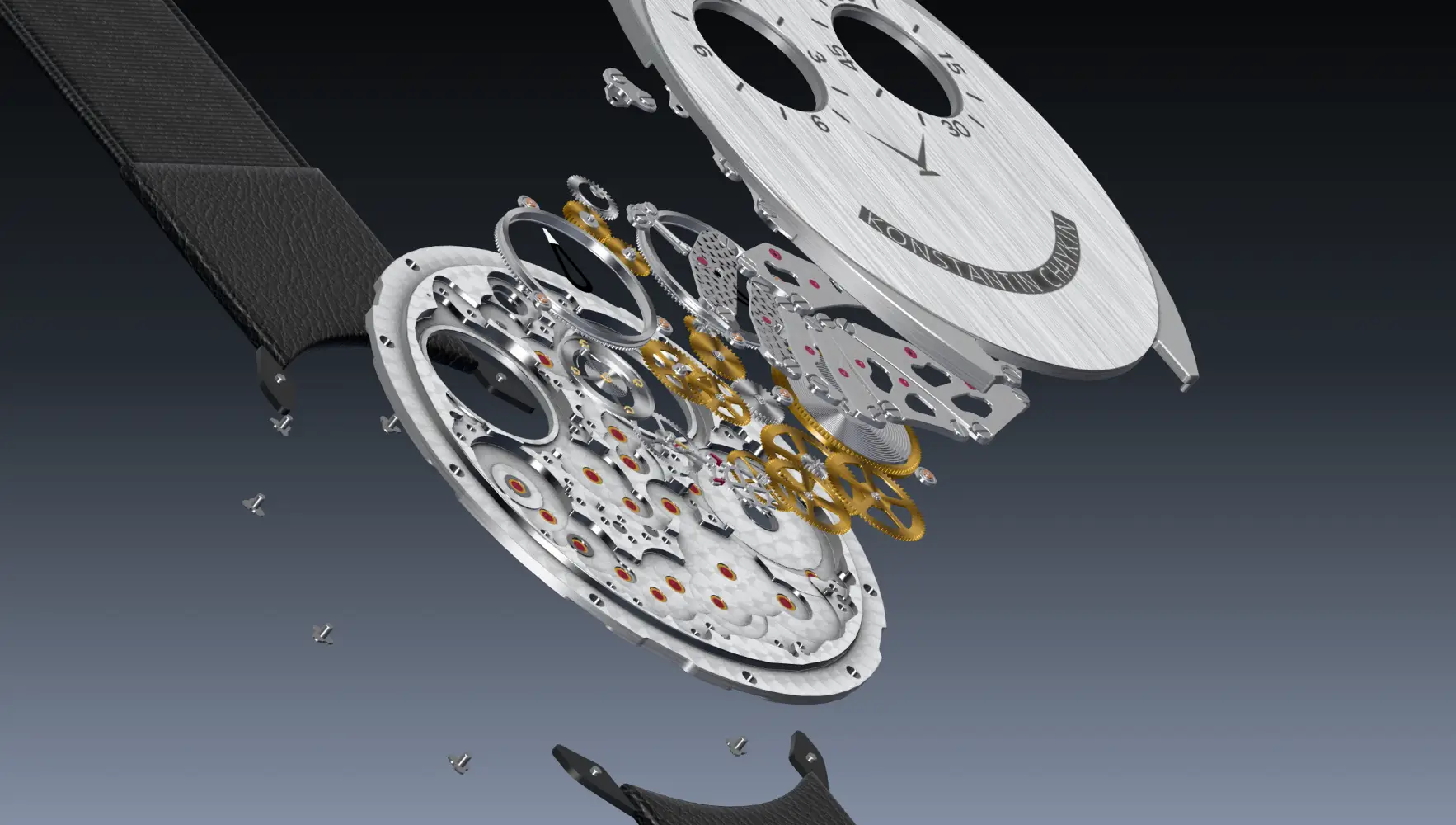 Ultra-cienki zegarek Konstantin Chaykin ThinKing Mystery. 