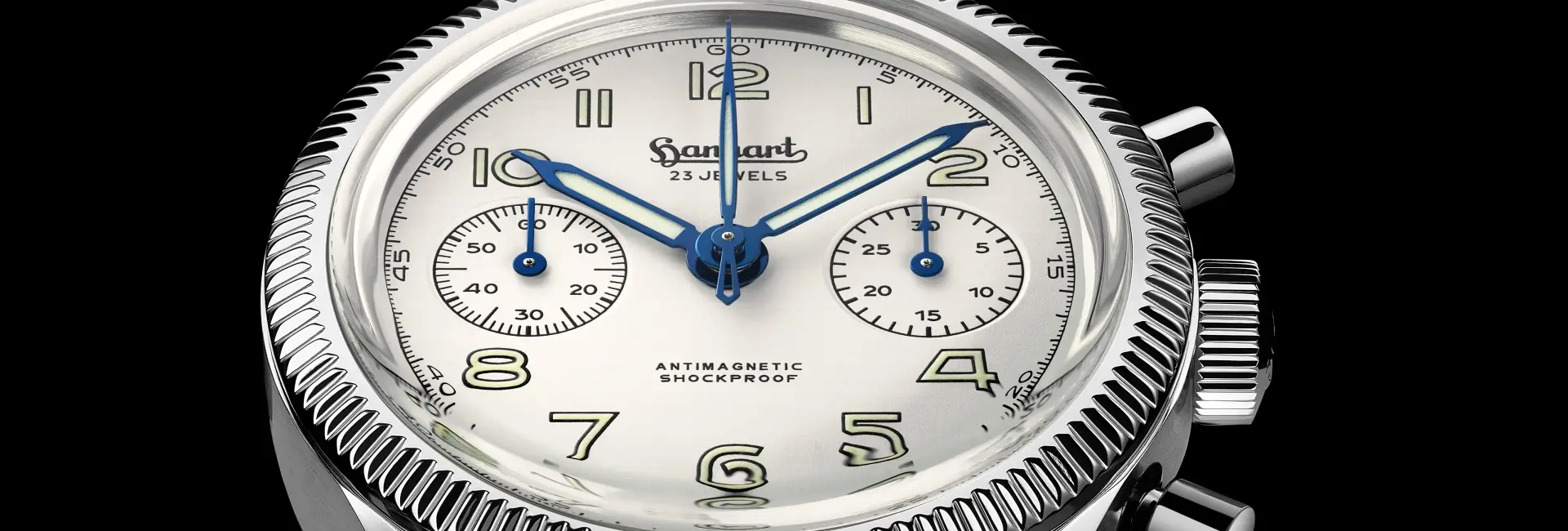 Chronograf w stylu retro o świetnym wyglądzie