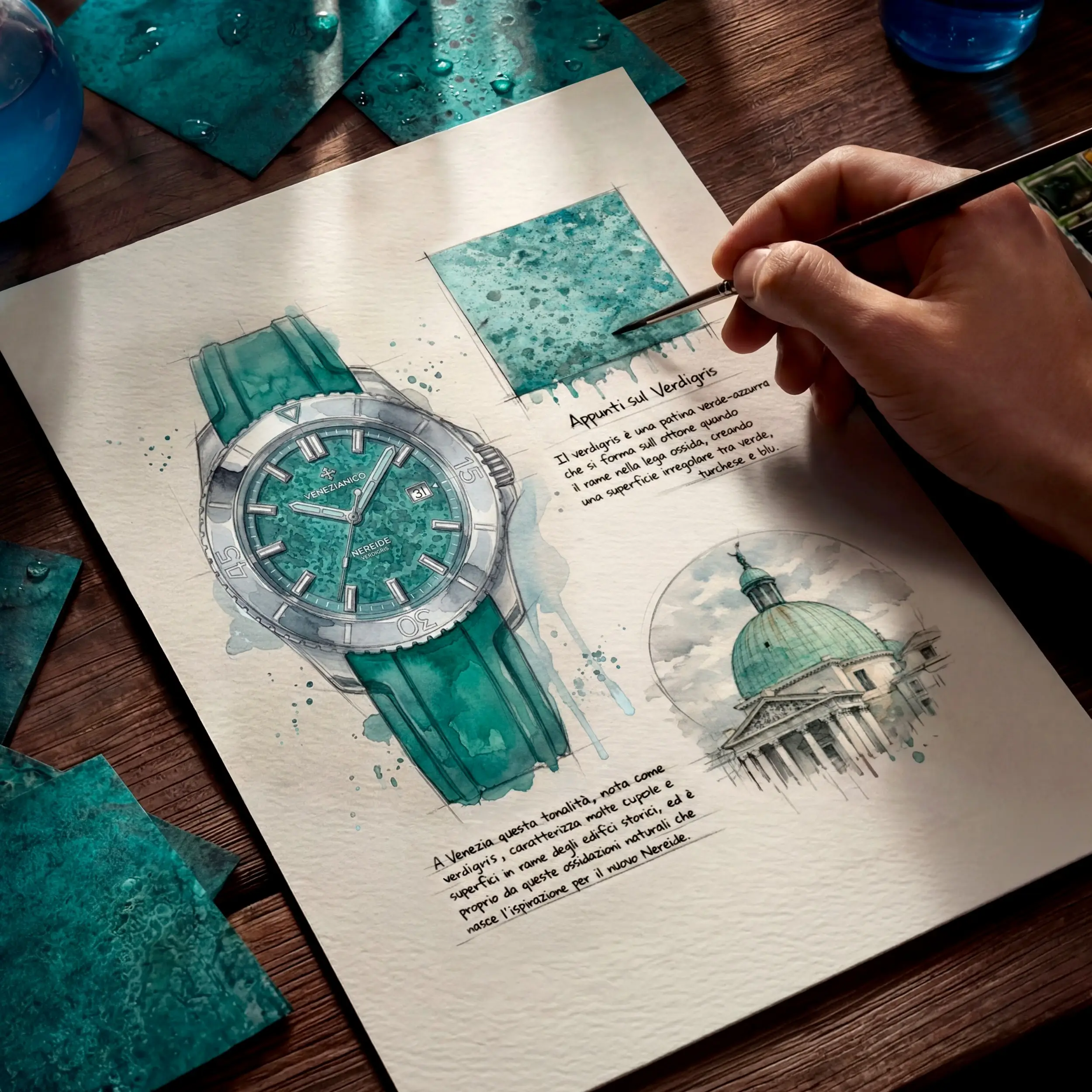 Venezianico Nereide Verdigris. Fascynująca ewolucja metalu na przestrzeni czasu