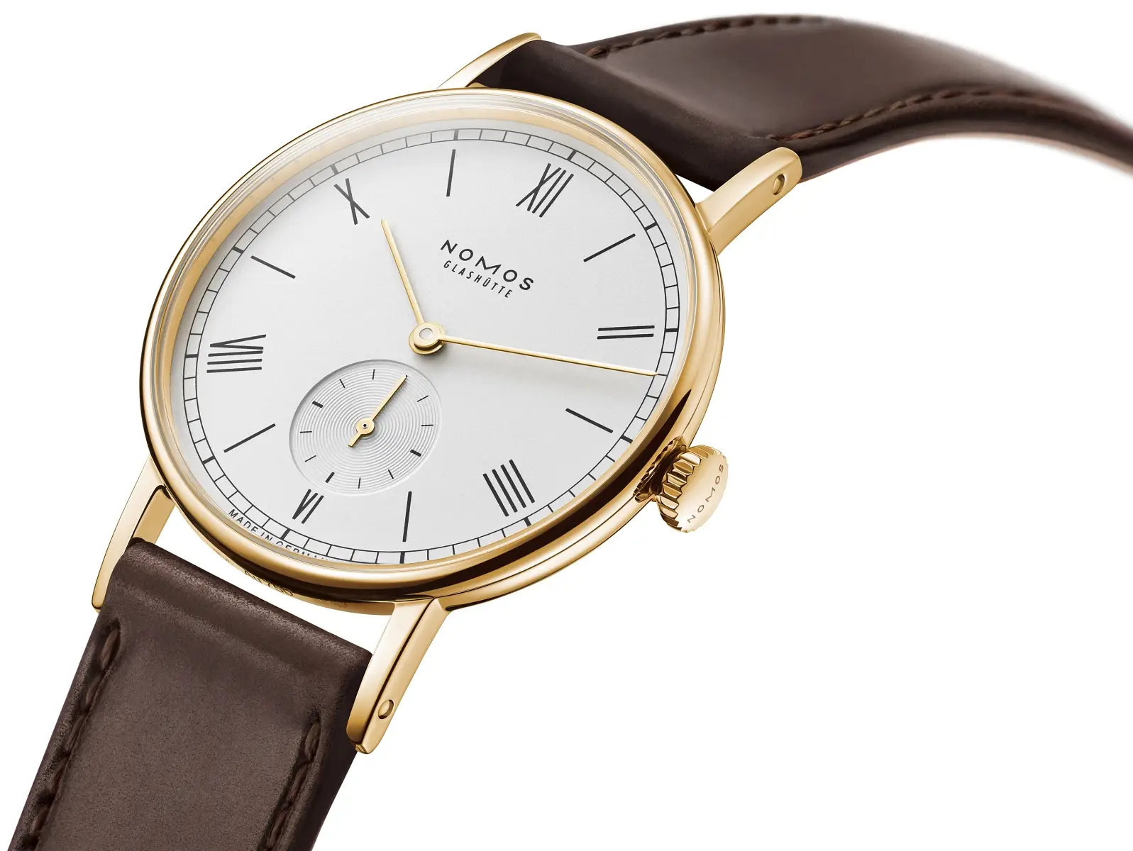 Nomos Ludwig gold i Tangente gold. Klasyczne zegarki mechaniczne z kopertami ze złota