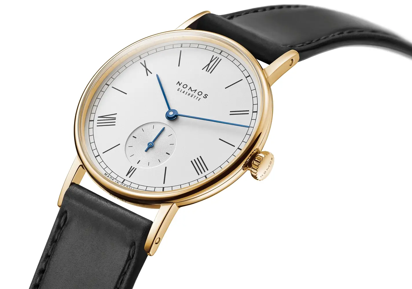 Nomos Ludwig gold i Tangente gold. Klasyczne zegarki mechaniczne z kopertami ze złota