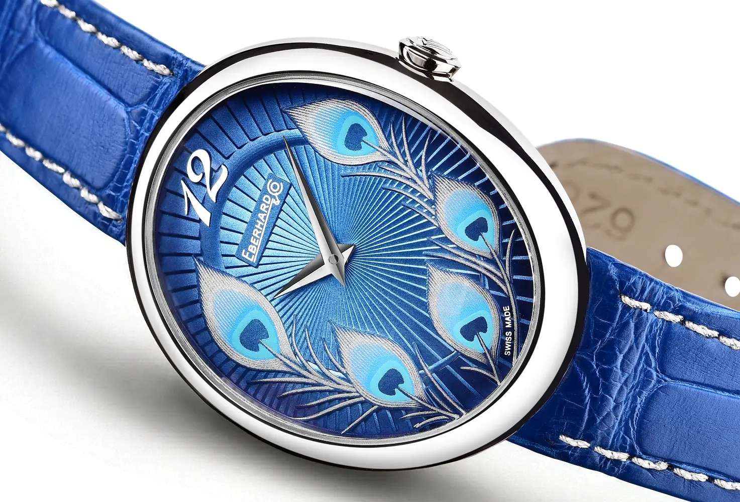 Eberhard & Co. Gilda Peacock. Piękno uchwycone na tarczy i eliptyczna koperta