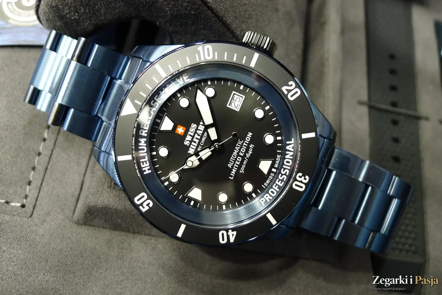 Swiss Military By Chrono Diver 500 Limited Edition w ekskluzywnym niebieskim kolorze