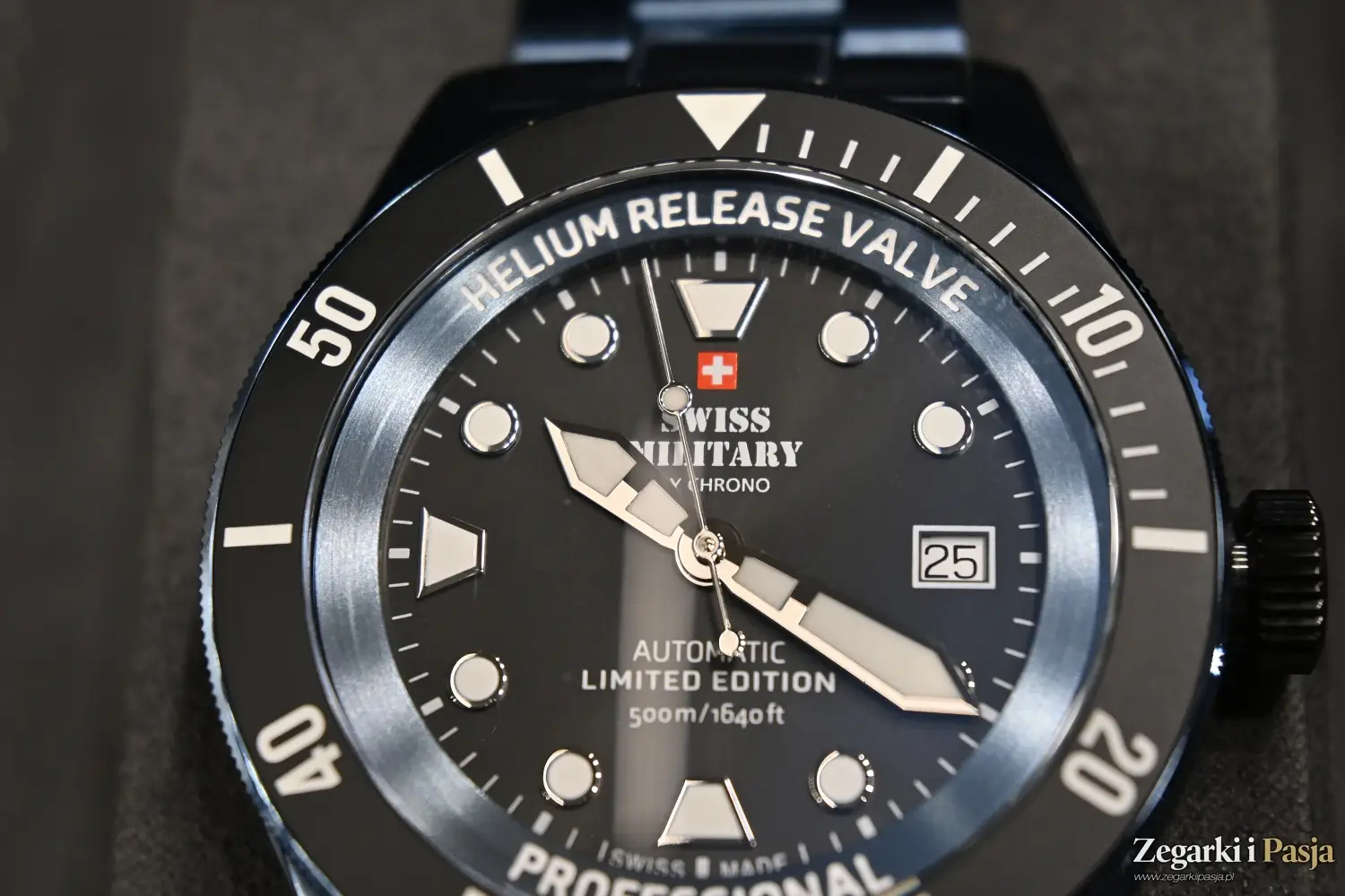 Swiss Military By Chrono Diver 500 Limited Edition w ekskluzywnym niebieskim kolorze