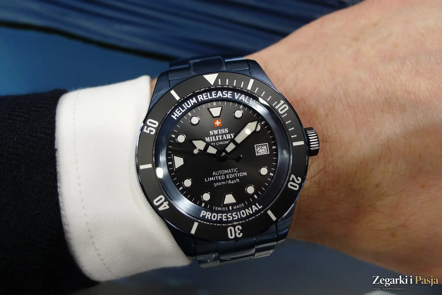 Swiss Military By Chrono Diver 500 Limited Edition w ekskluzywnym niebieskim kolorze