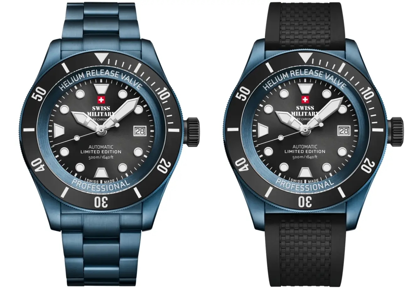 Swiss Military By Chrono Diver 500 Limited Edition w ekskluzywnym niebieskim kolorze