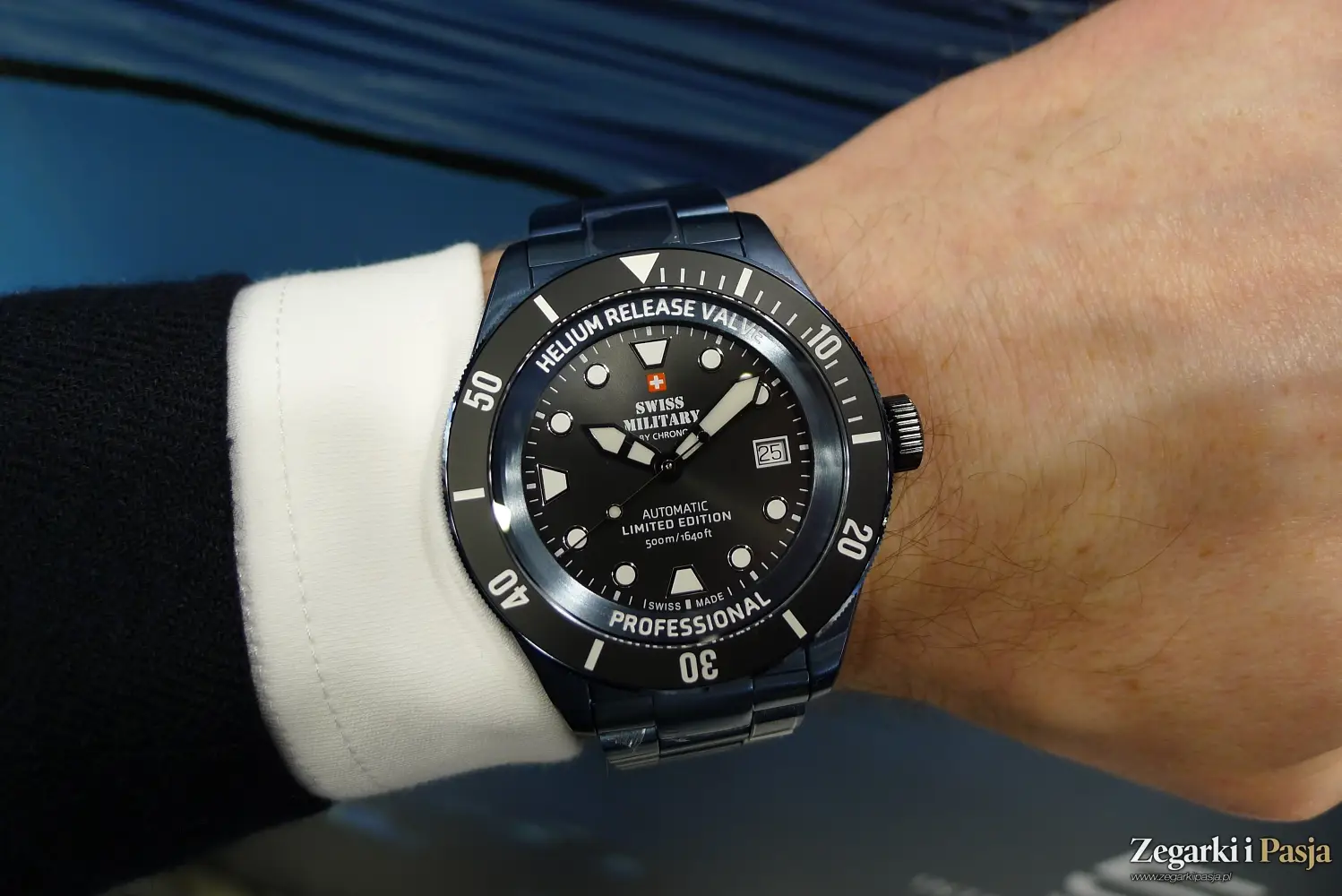 Swiss Military By Chrono Diver 500 Limited Edition w ekskluzywnym niebieskim kolorze