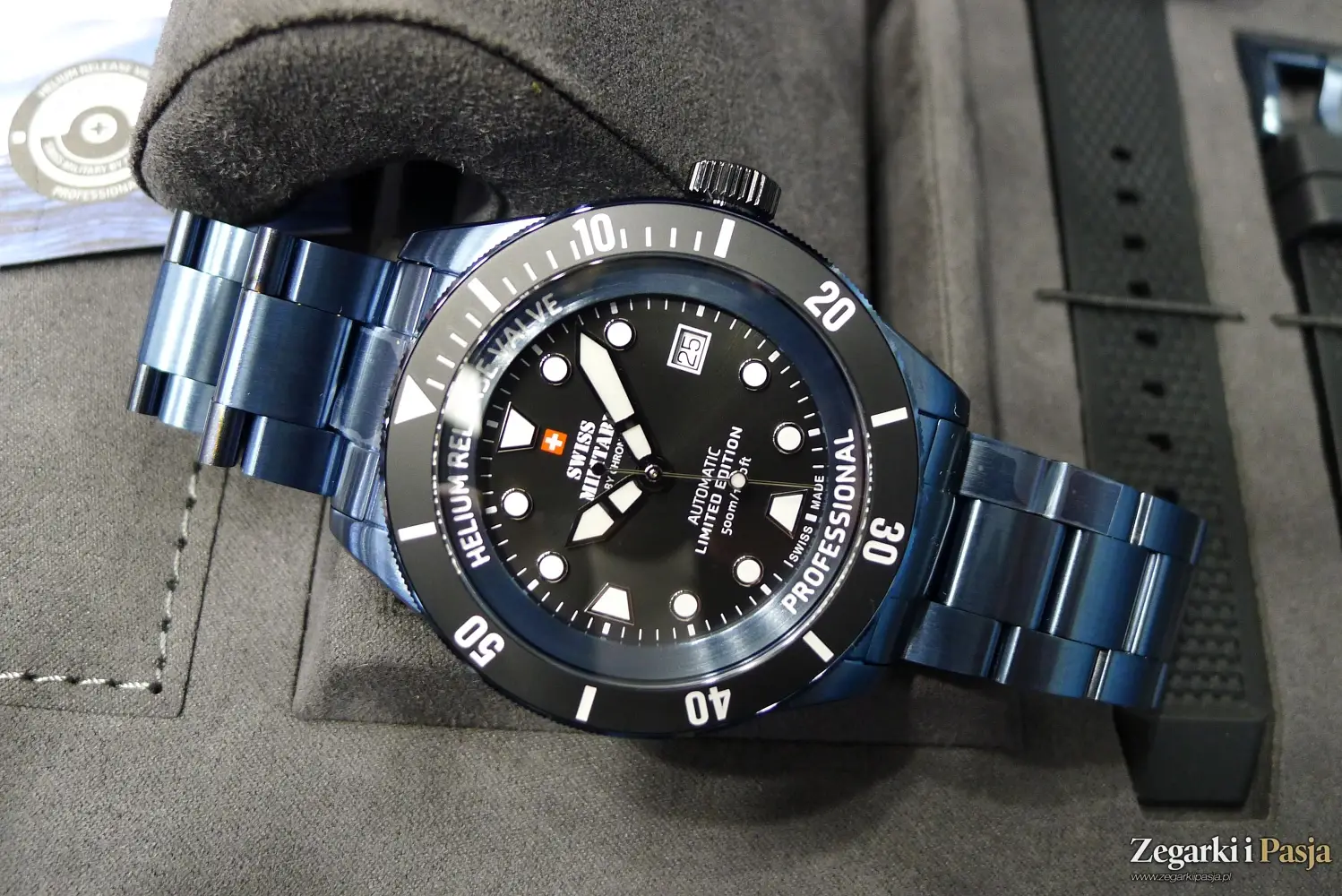 Swiss Military By Chrono Diver 500 Limited Edition w ekskluzywnym niebieskim kolorze