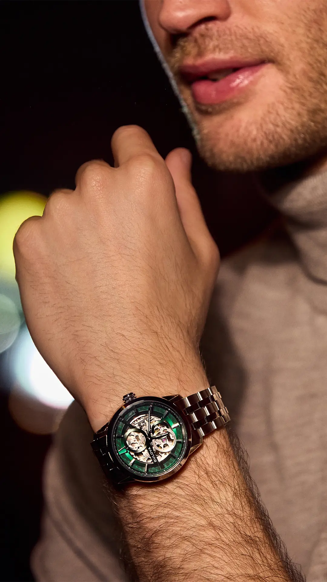 Bulova Sutton Automatic Skeleton. Wyrazista stylistyka i mechaniczne „serce”