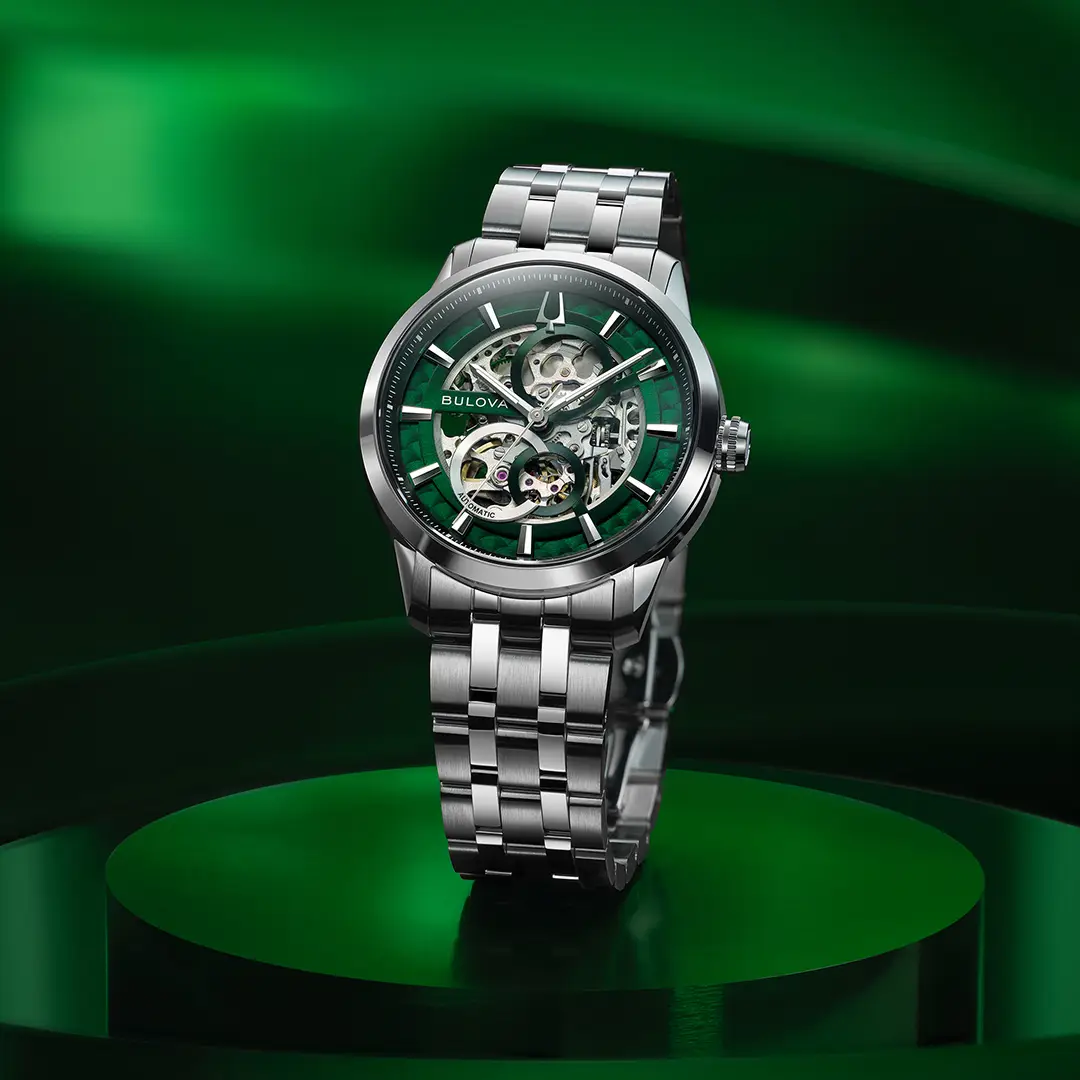 Bulova Sutton Automatic Skeleton. Wyrazista stylistyka i mechaniczne „serce”