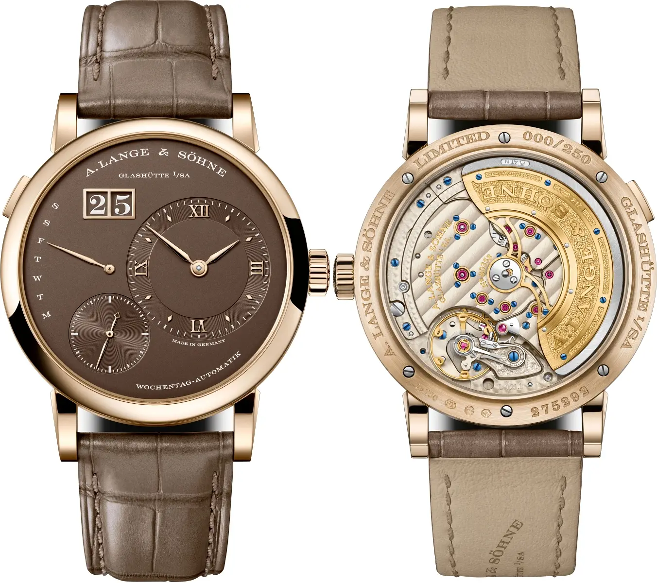 A. Lange & Söhne Lange 1 Daymatic Honeygold. Po raz pierwszy z autorskiego stopu złota