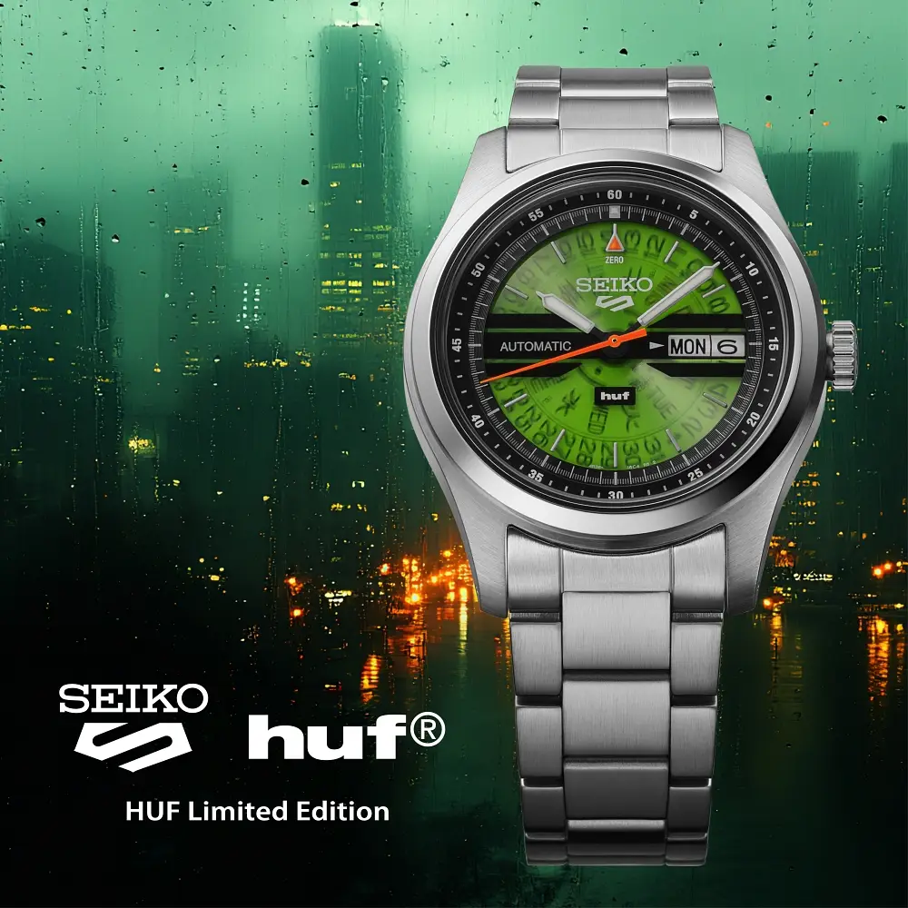 Seiko 5 Sports x HUF Limited Edition. Techniczna przejrzystość Seiko i kreatywny talent HUF