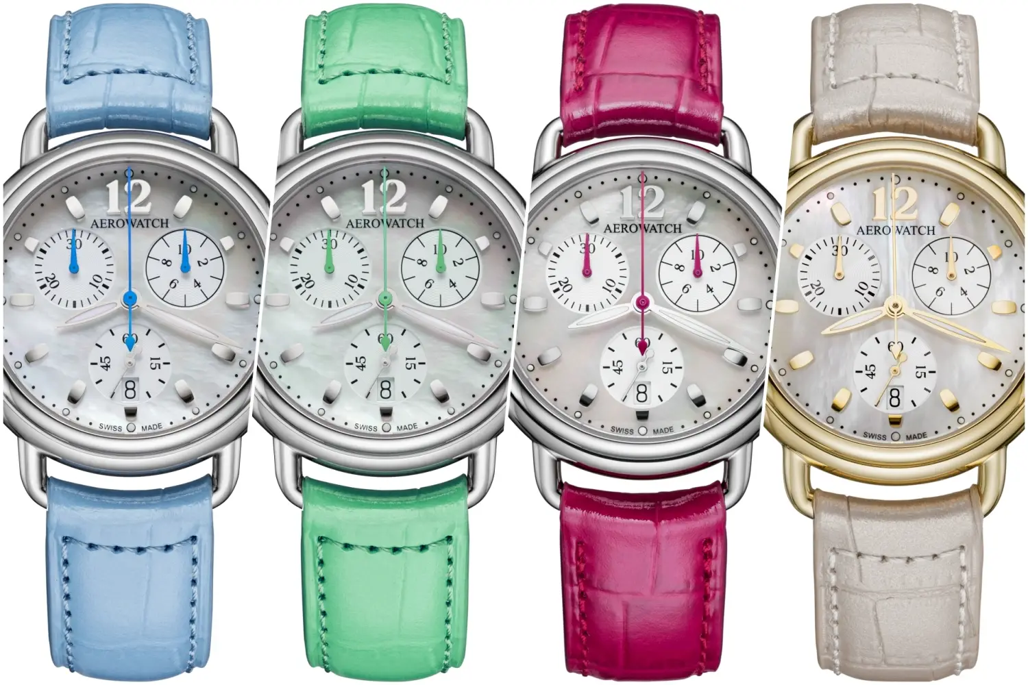 Aerowatch Chronolady 1942. Połączenie klasyki, kolorów i dużej dawki zegarkowej radości