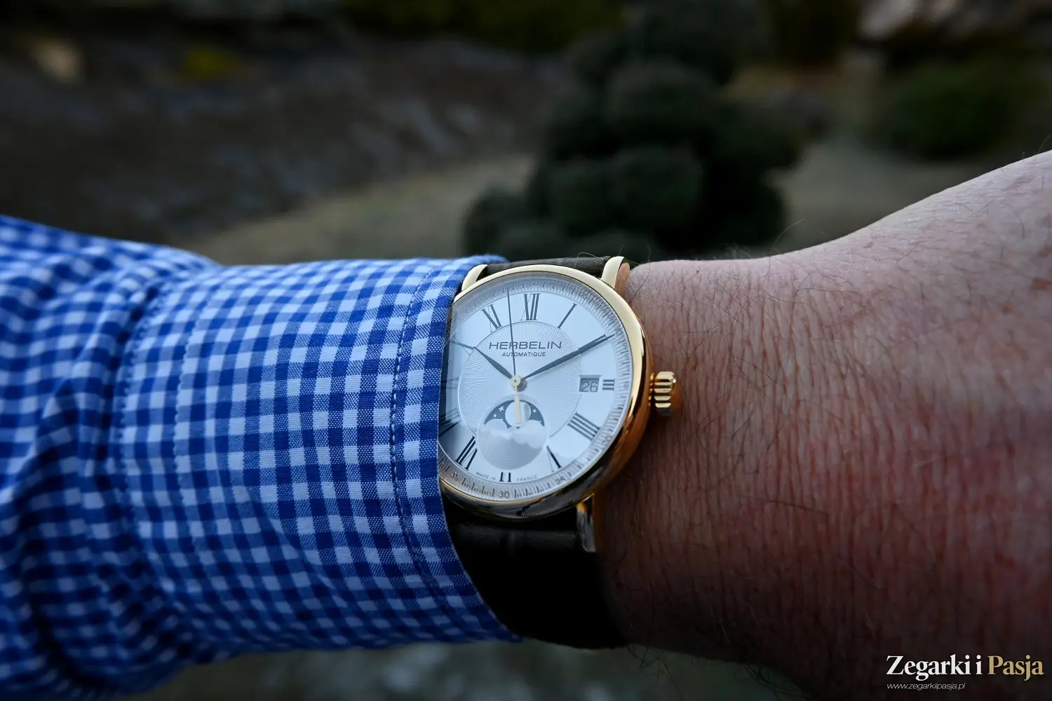 Recenzja: Herbelin Inspiration Automatic Moon Phase. Subtelny i klasyczny zegarek mechaniczny